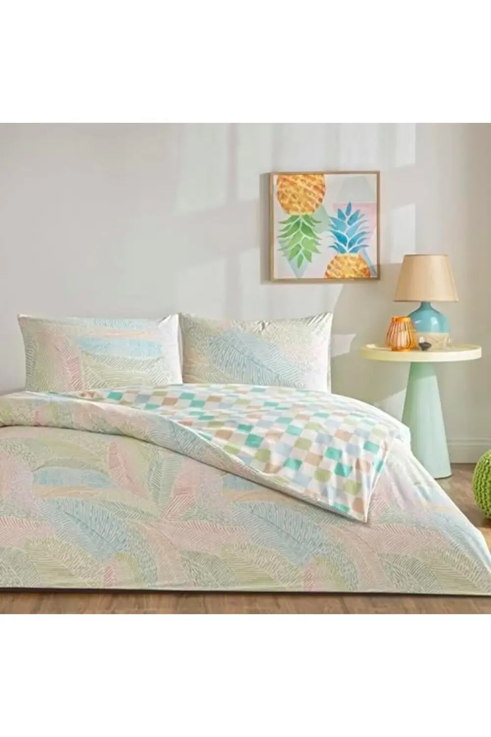 trendyvision Cardie Standart Nevresim Takımı, Turkuaz, Tek Kişili