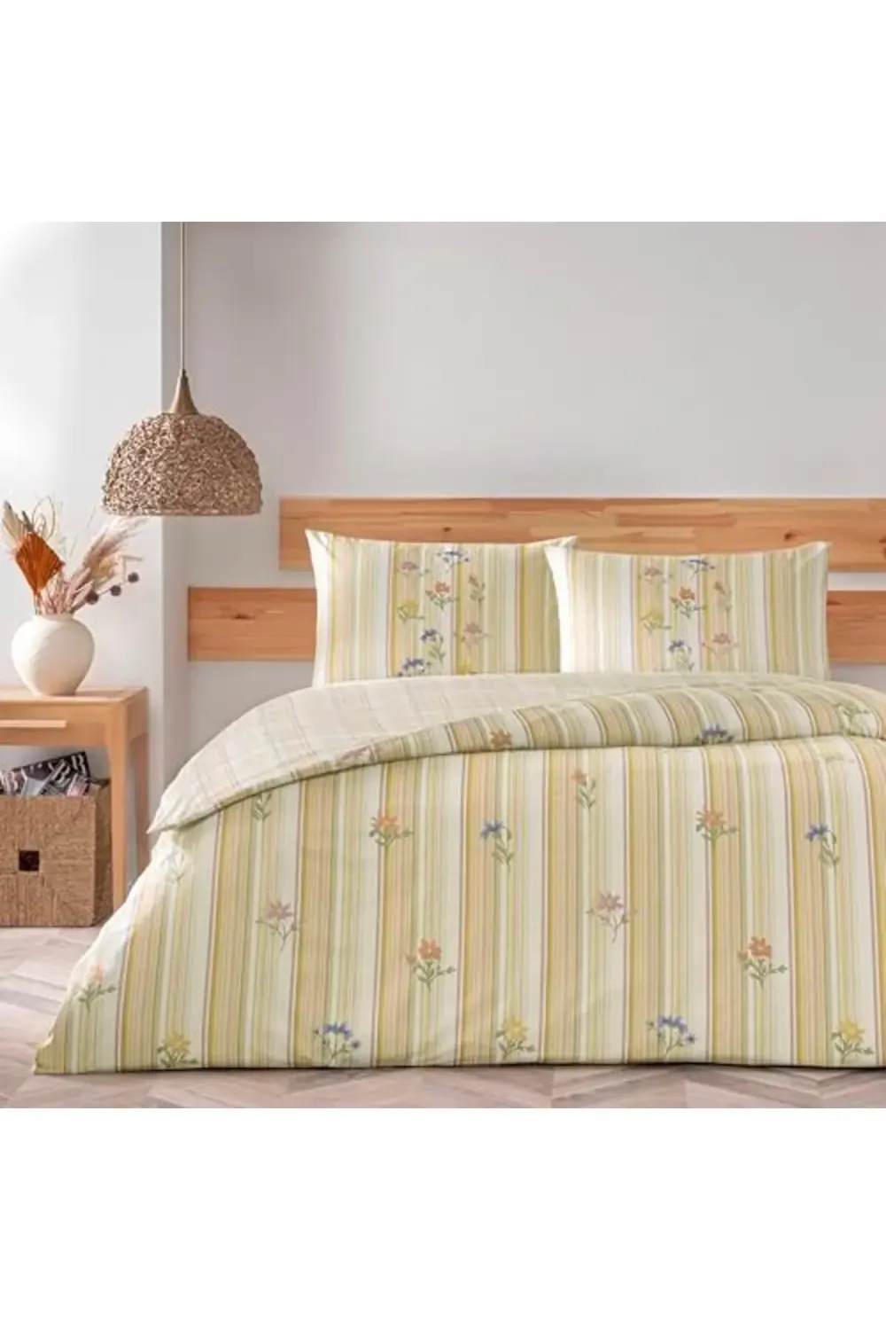 trendyvision Carlise Standart Pamuk Nevresim Takımı, Turuncu, Çif