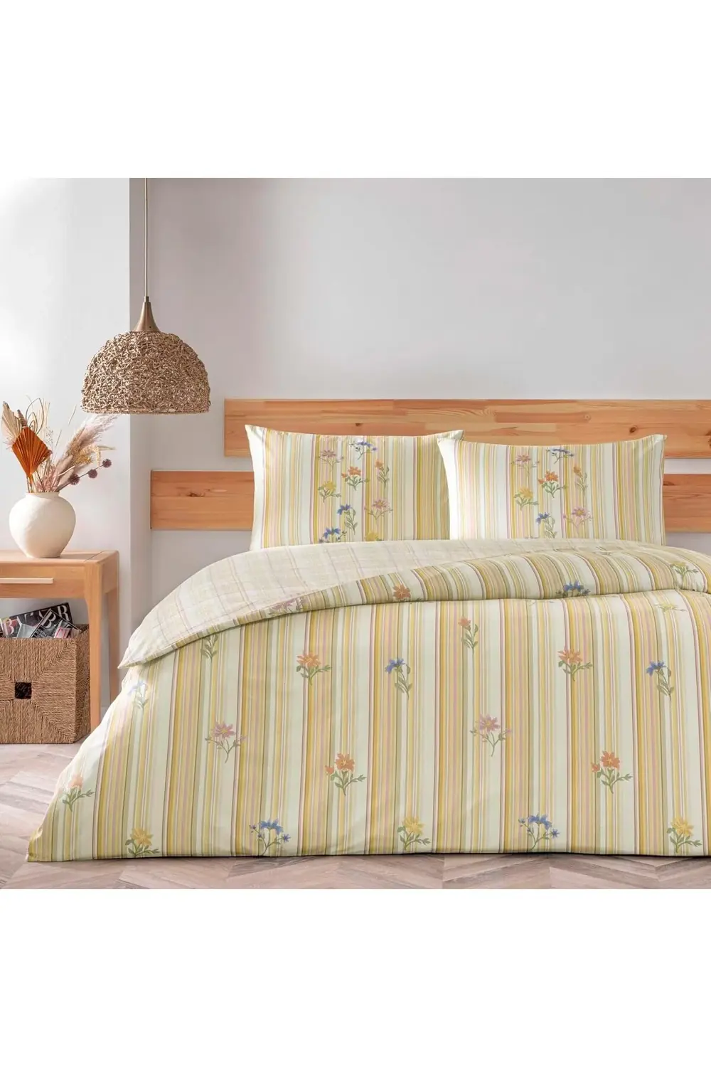 trendyvision Carlise Standart Pamuk Nevresim Takımı, Turuncu, Çif