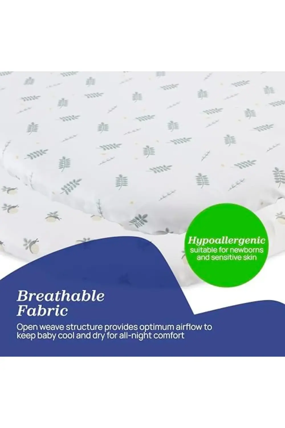 trendyvision Çarşaf Bambu Set İki Parça Baby Hug Greenery buyflic