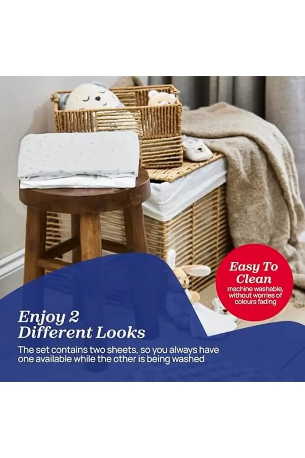 trendyvision Çarşaf Seti Pamuklu İki Parça N2M Cloud buyflicker 3