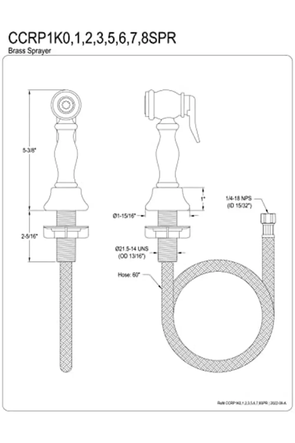 trendyvision CCRP1K6SPR Mutfak Bataryası Yan Püskürtücü, Parlak N