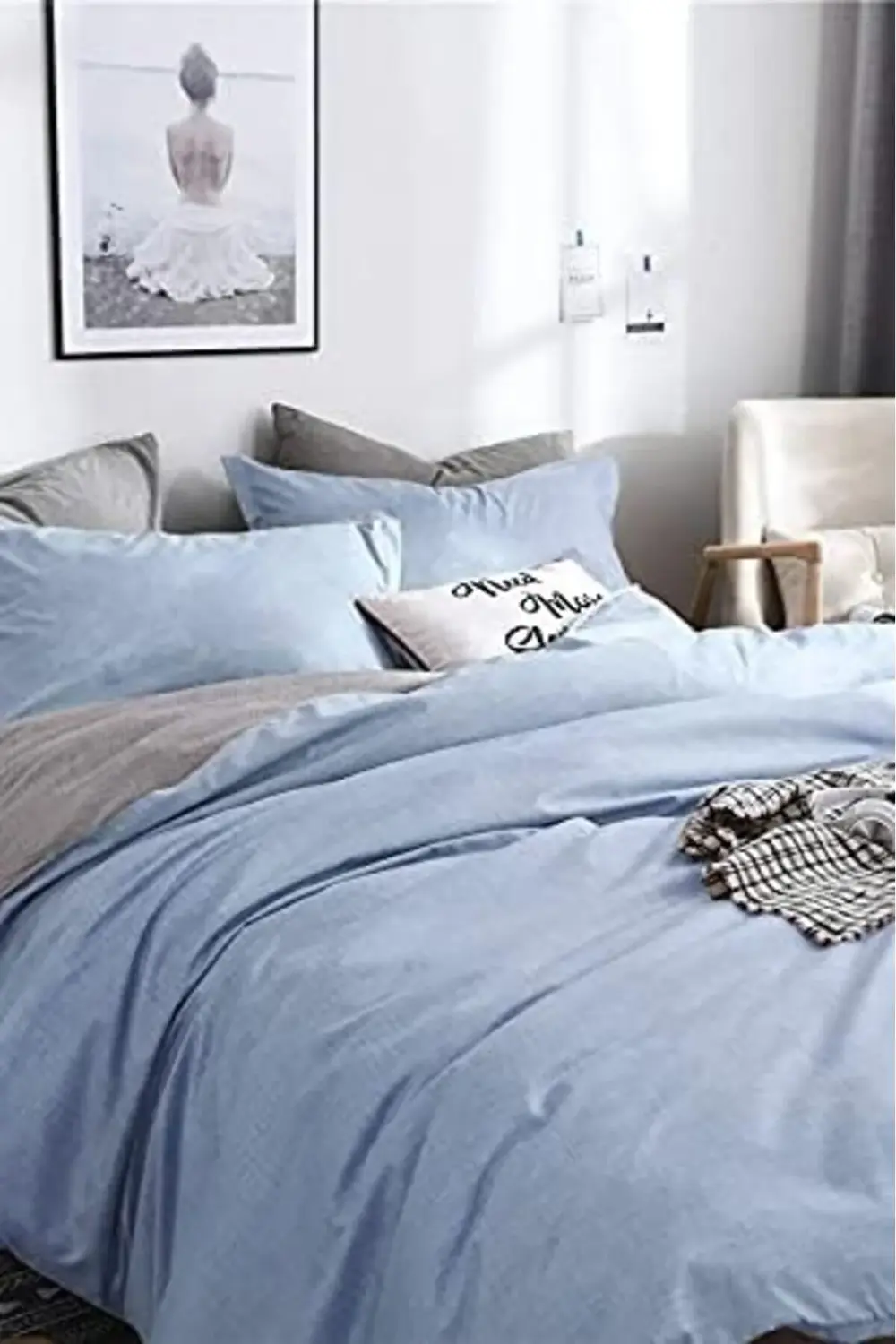 trendyvision Çift Kişilik Çift Taraflı Nevresim Takımı -Düz Batta