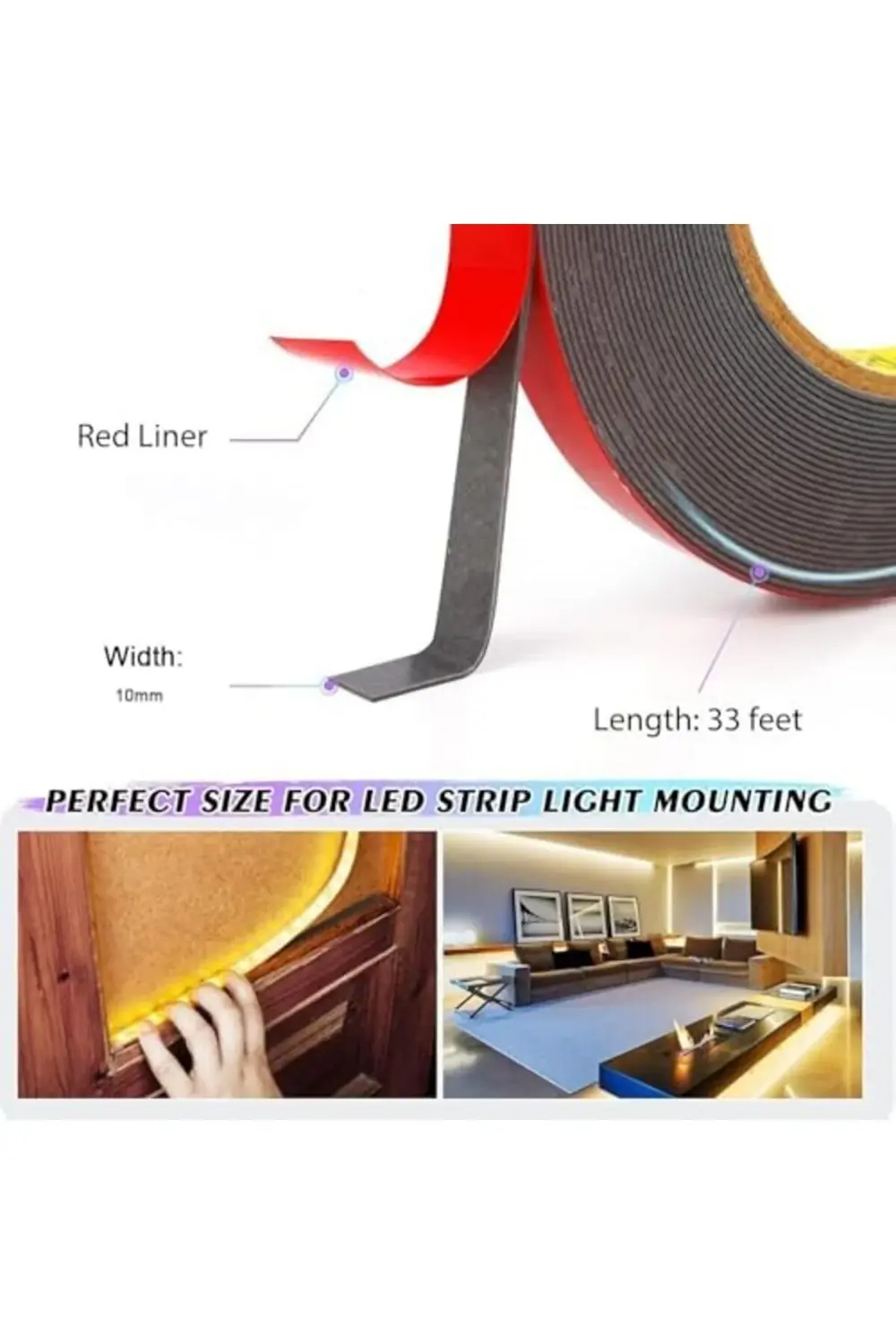 trendyvision Çift Taraflı Bant, Ağır Hizmet Tipi Çift Taraflı Yap