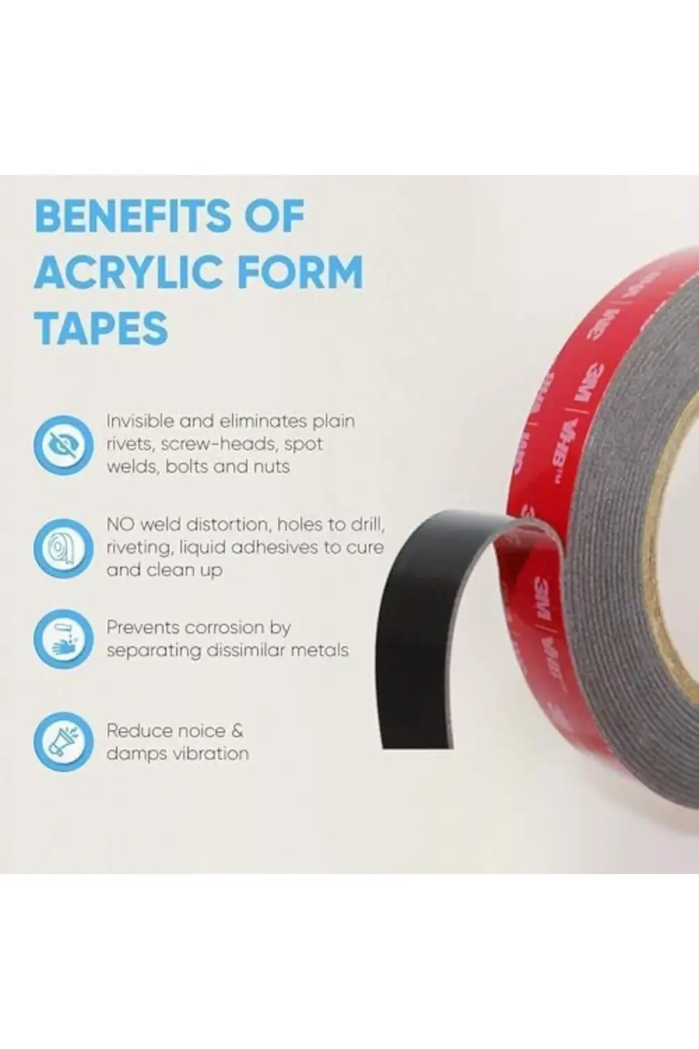 trendyvision Çift Taraflı Bant, Ağır Hizmet Tipi Çift Taraflı Yap