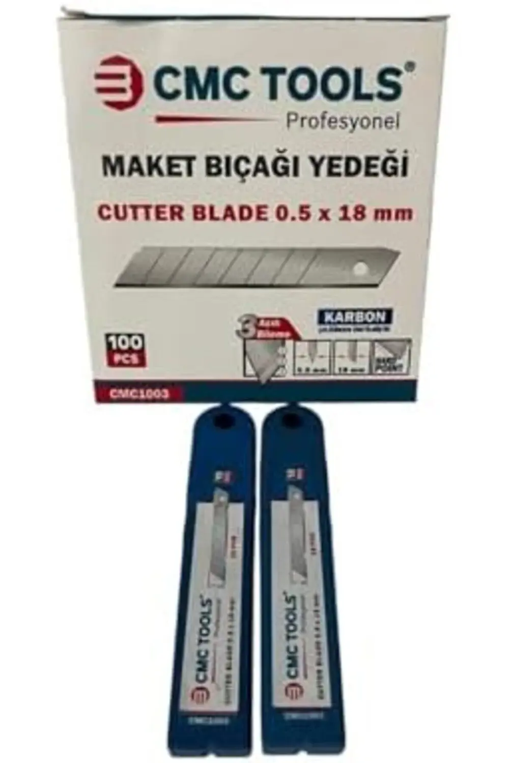 trendyvision CMC Bıçağı Yedeği, 0.5x18 mm, 100 Adet, Model CMC100