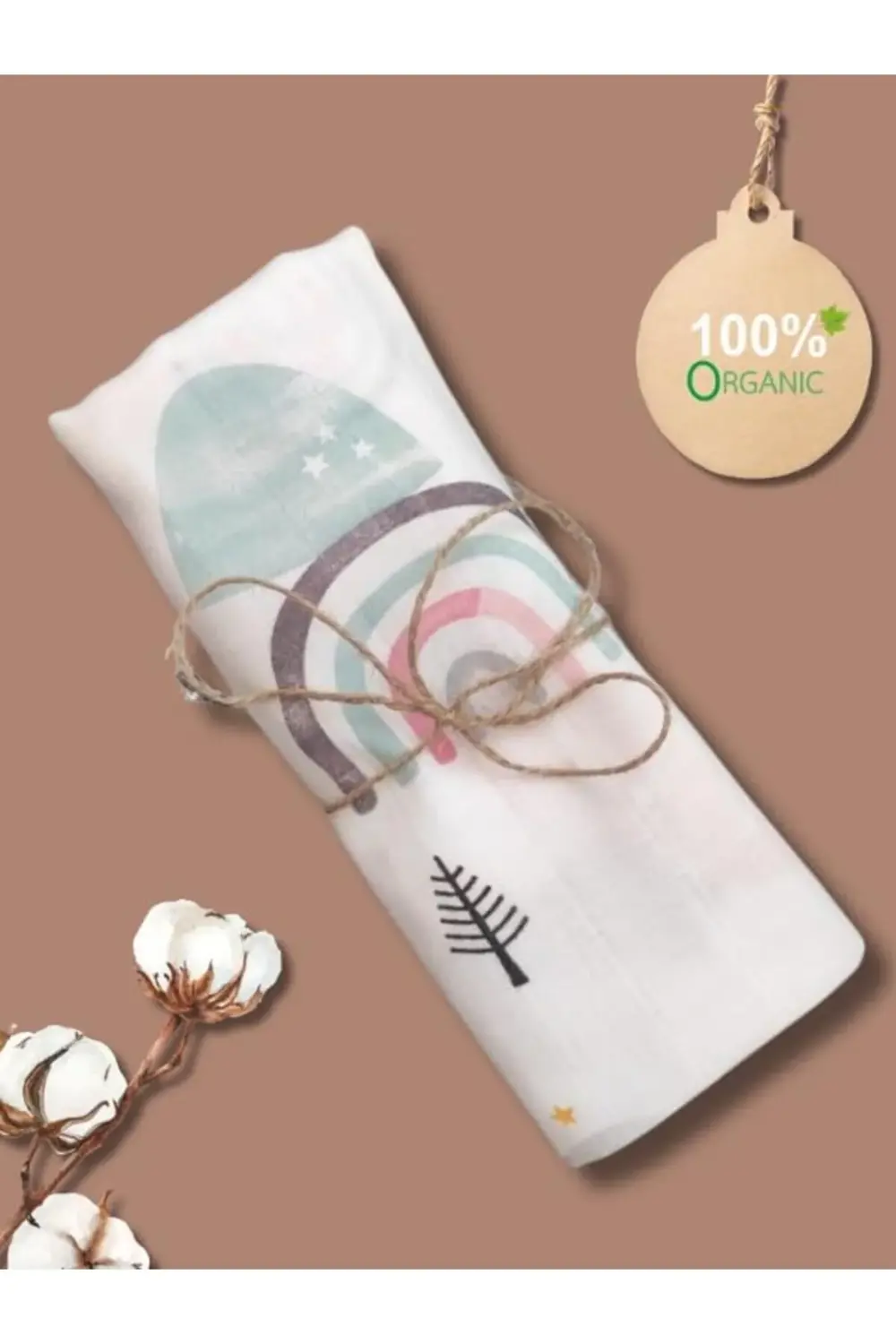 trendyvision Çok Amaçlı Müslin Örtü & Battaniye,%100 Pamuk, 70x10