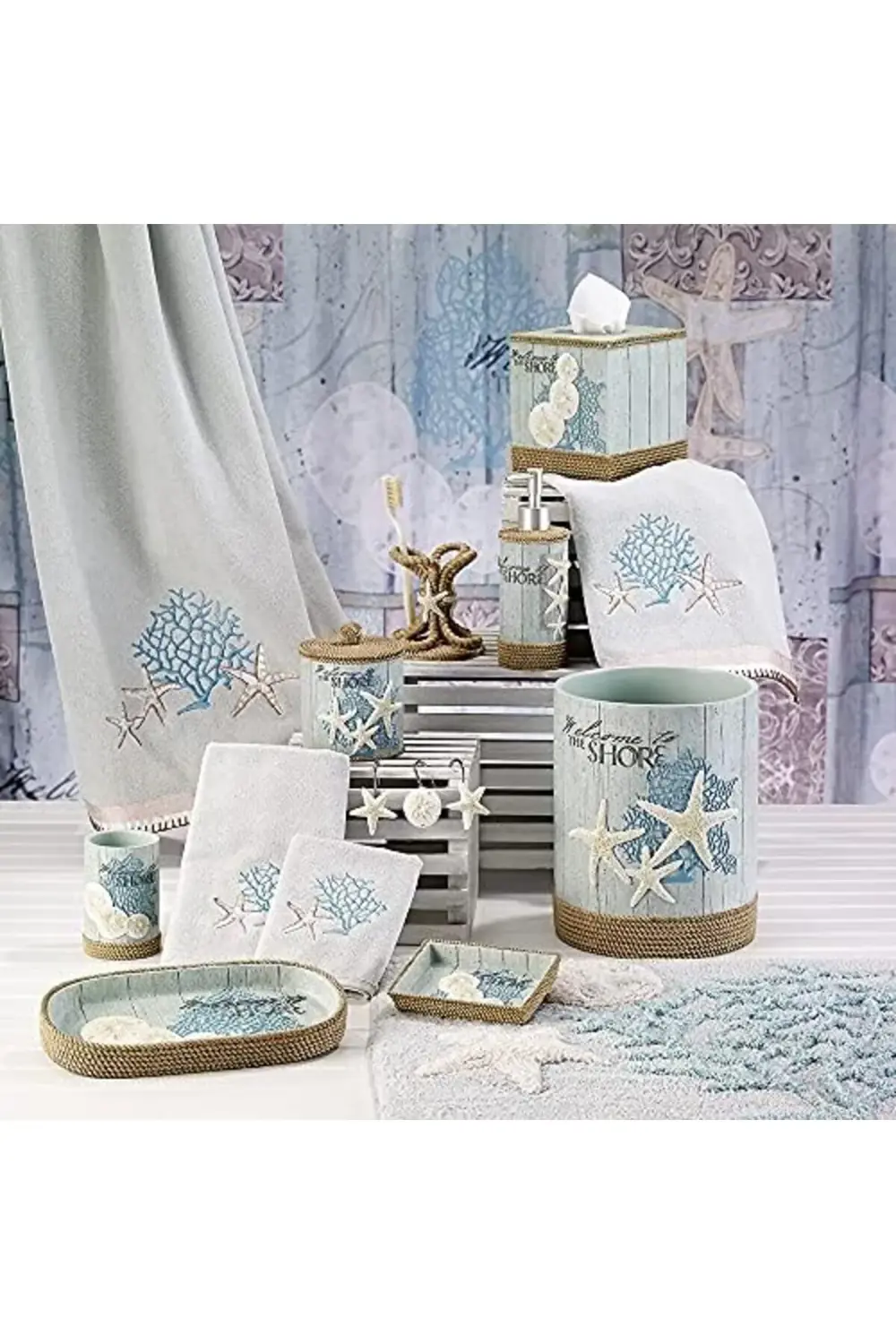 trendyvision Countertop Beachcomber Pamuk, Kapalı Kavanoz, Çok re