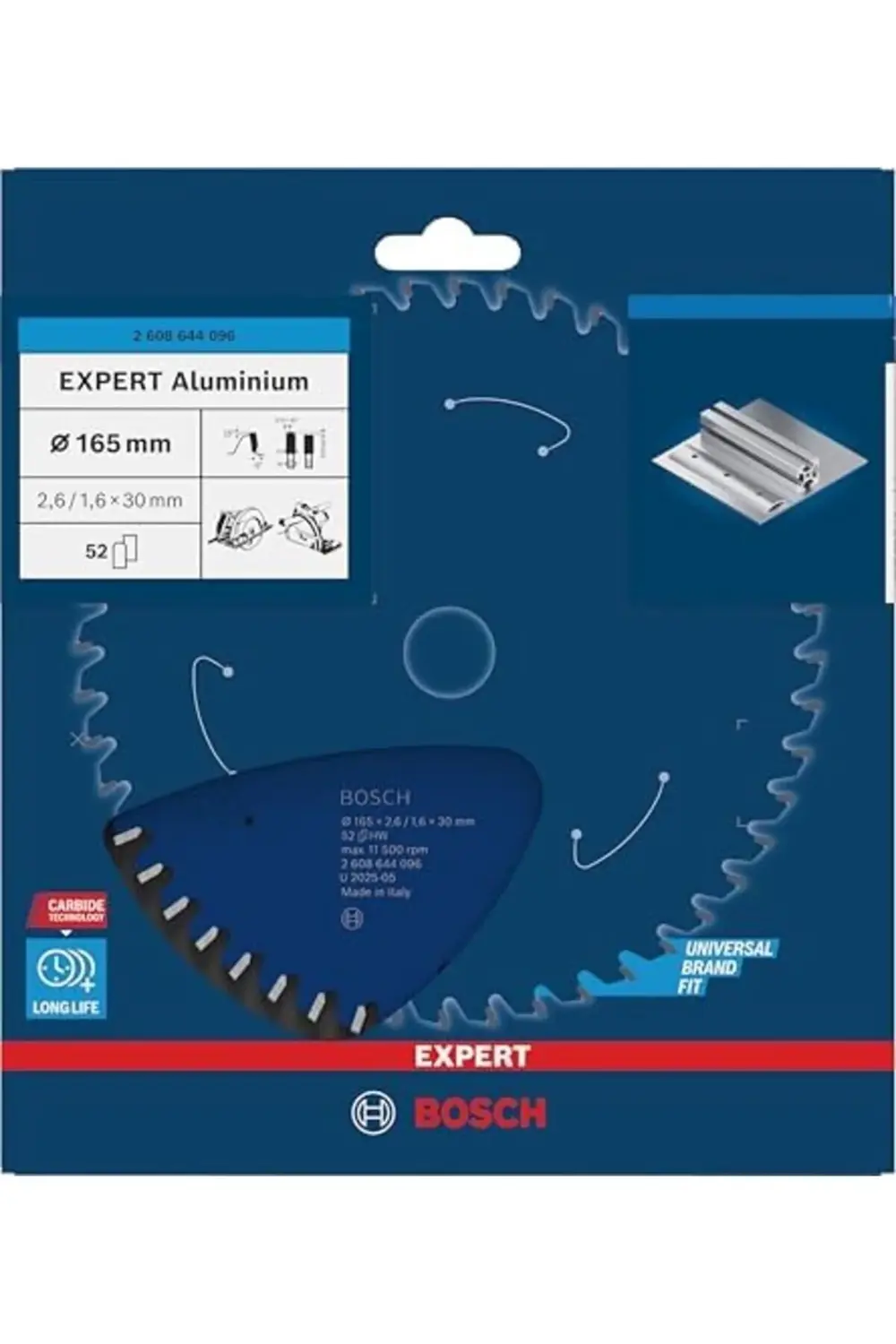 trendyvision dairesel testere bıçağı Expert için alüminyum, 165 x