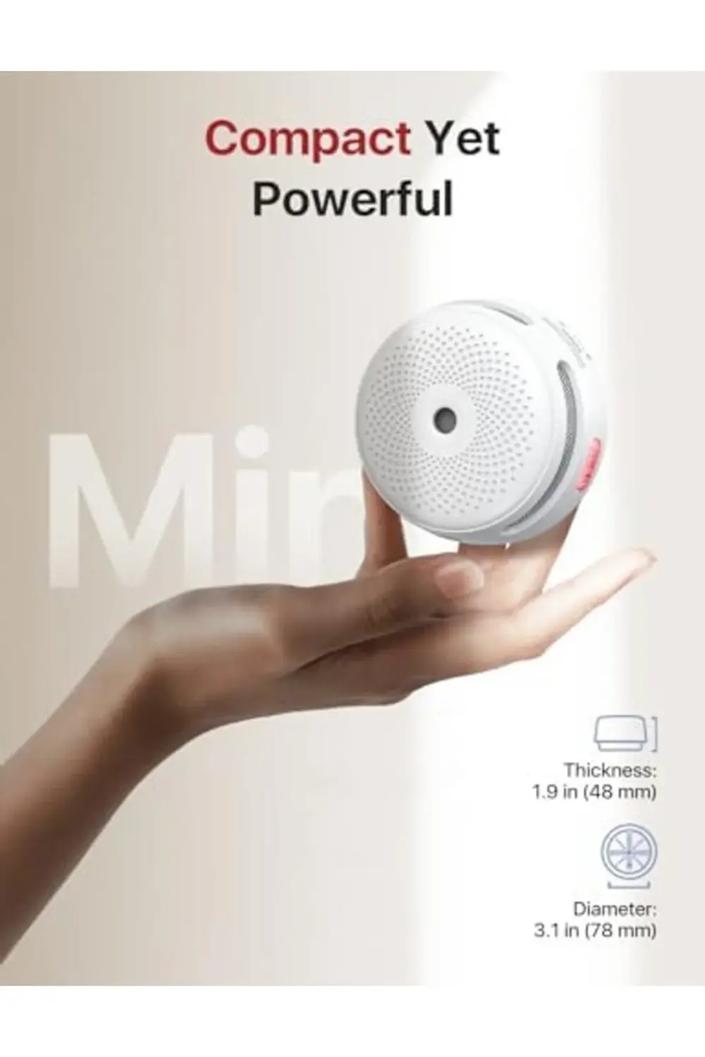 trendyvision Değiştirilebilir Pilli Akıllı Duman Dedektörü Yangın