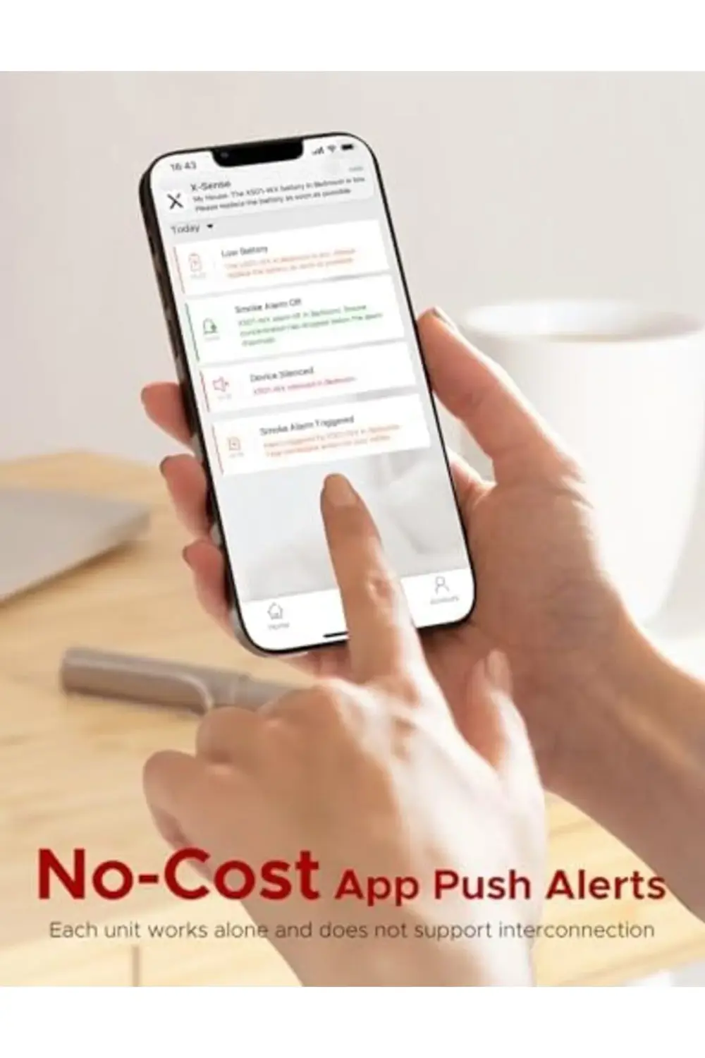 trendyvision Değiştirilebilir Pilli Akıllı Duman Dedektörü Yangın