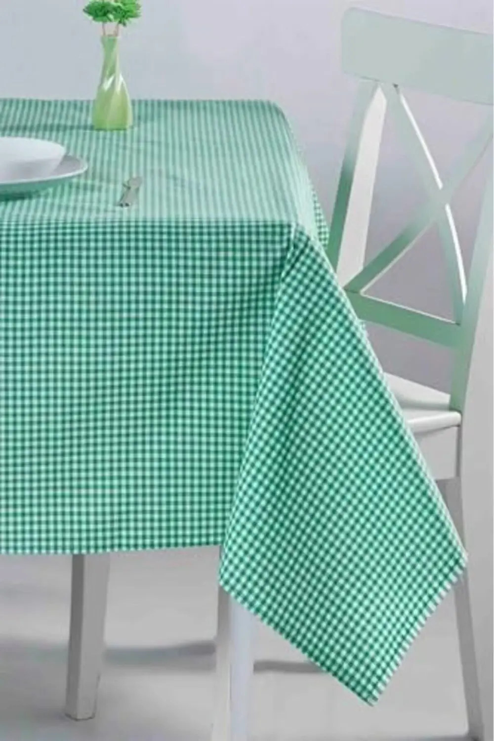 trendyvision DENİZLİ ÇEYİZ Küçük Kareli Desen Pötikareli Masa Ört