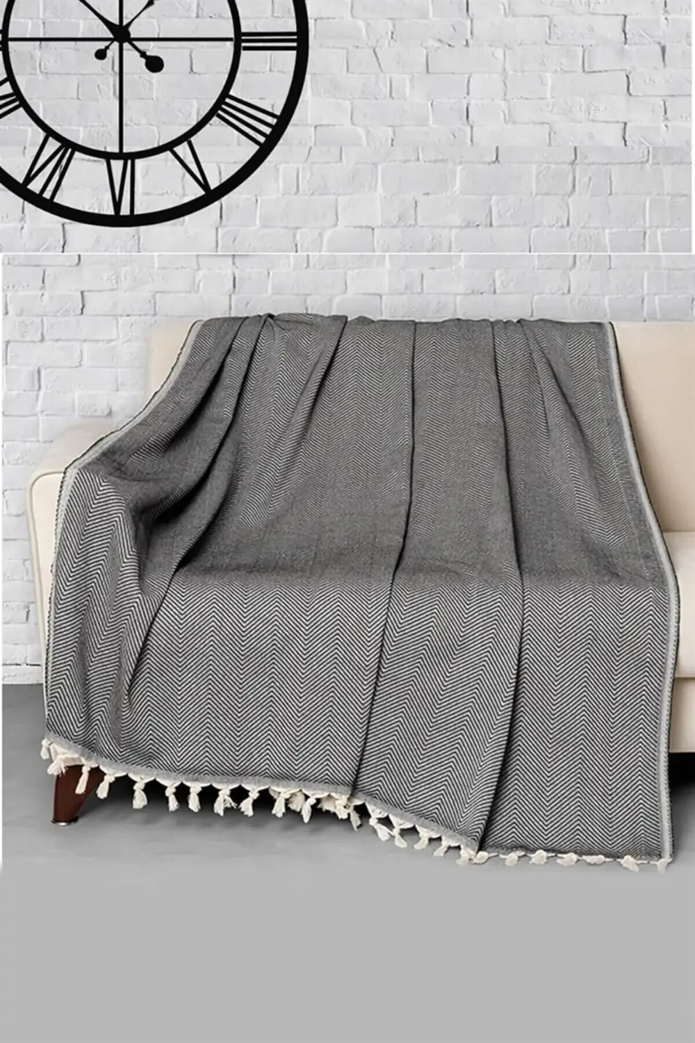 trendyvision DENİZLİ Trendy Koltuk Örtüsü Siyah 170 x 300 buyflic