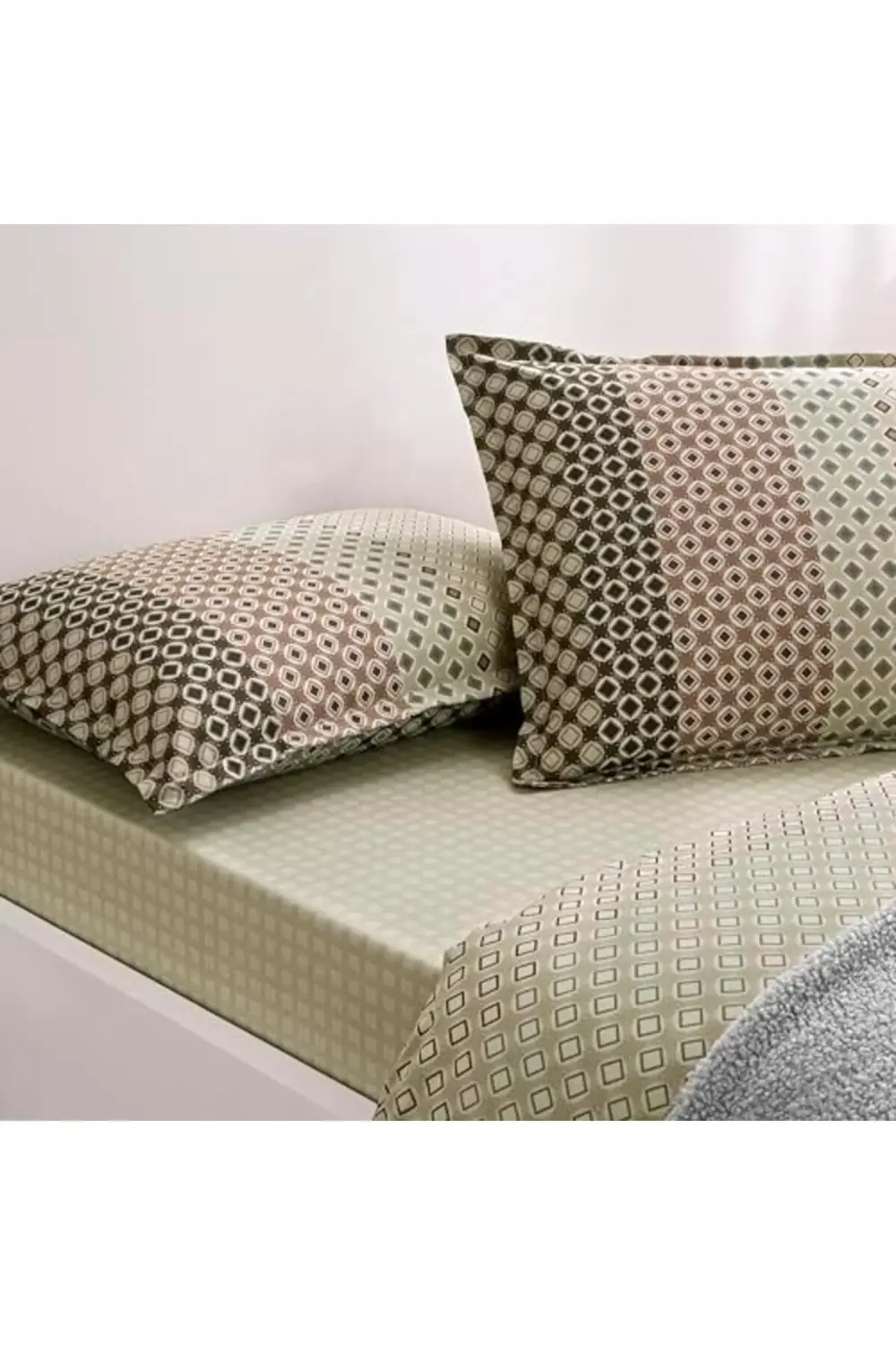 trendyvision Desenli%100 Pamuk Battaniye, Gri, Tek Kişilik buyfli