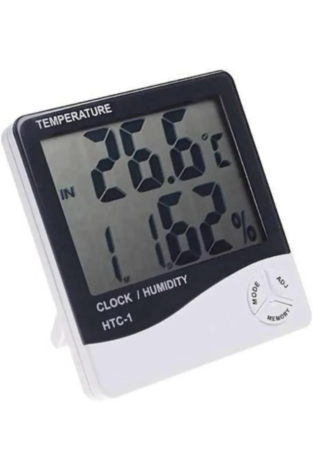 trendyvision Dijital Sıcaklık Nem Ölçer Alarmlı Masa Saati Ve Isı