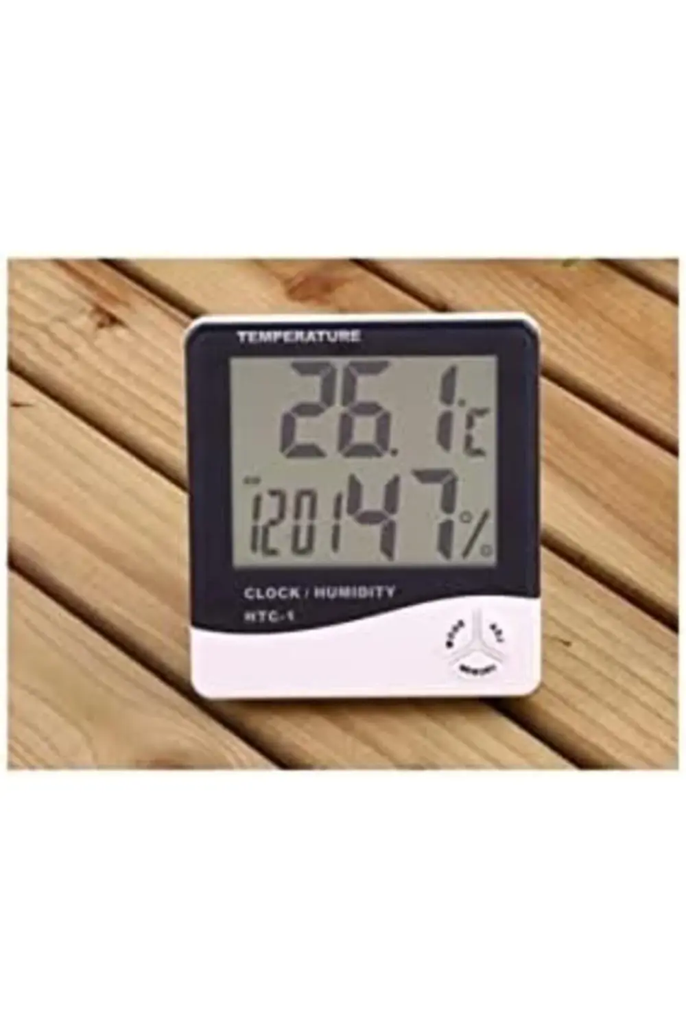 trendyvision Dijital Sıcaklık Nem Ölçer Alarmlı Masa Saati Ve Isı