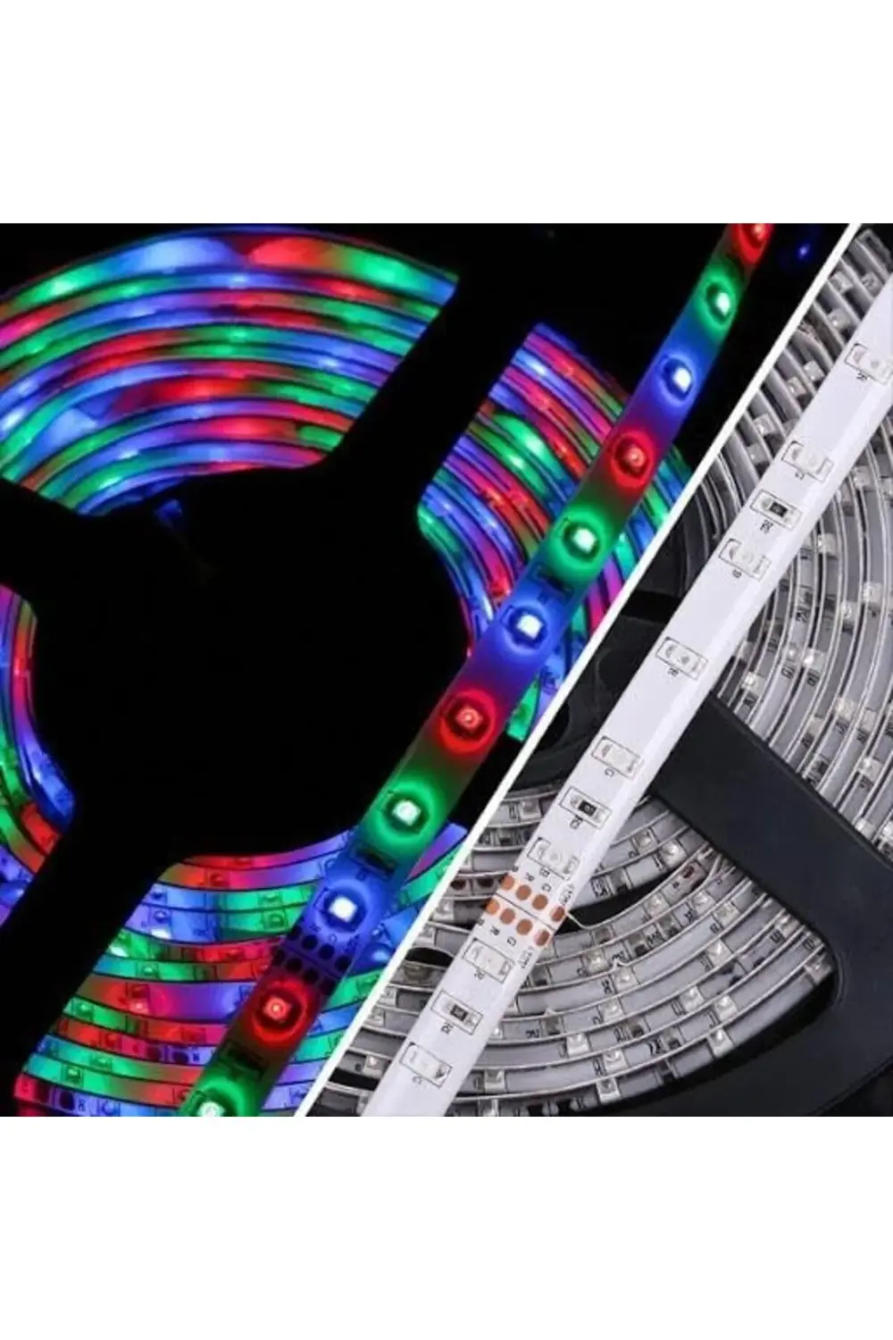 trendyvision Dış Mekan Su Geçirmez RGB Led Şerit - 5 mt Kumandalı