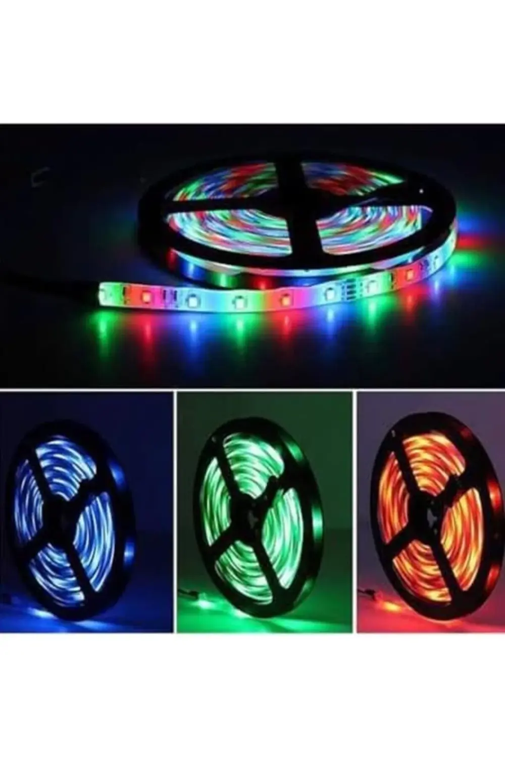 trendyvision Dış Mekan Su Geçirmez RGB Led Şerit - 5 mt Kumandalı