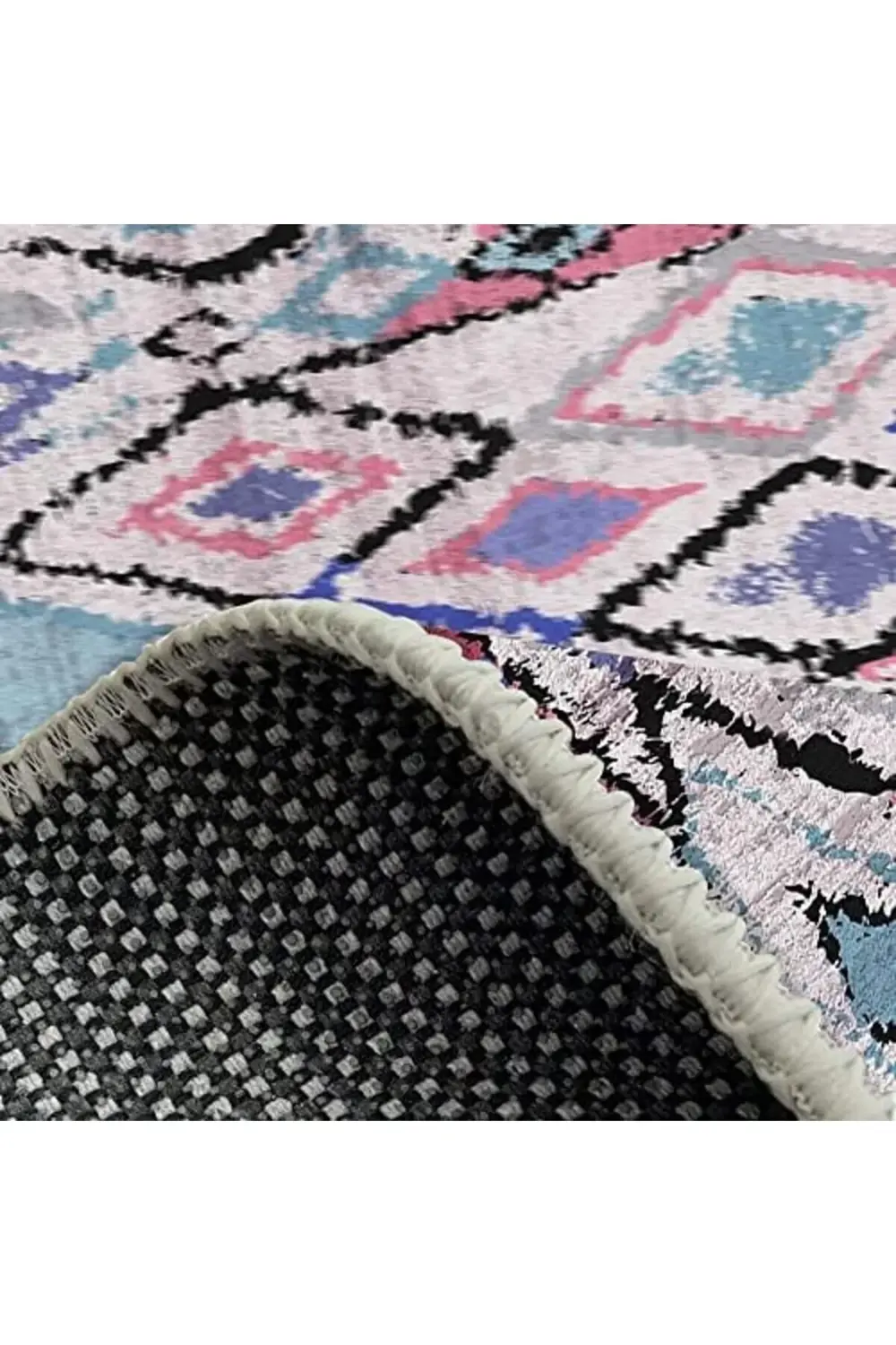 trendyvision Dizayn Cora Desenli Pamuk Tabanlı Yıkanabilen Kaydır