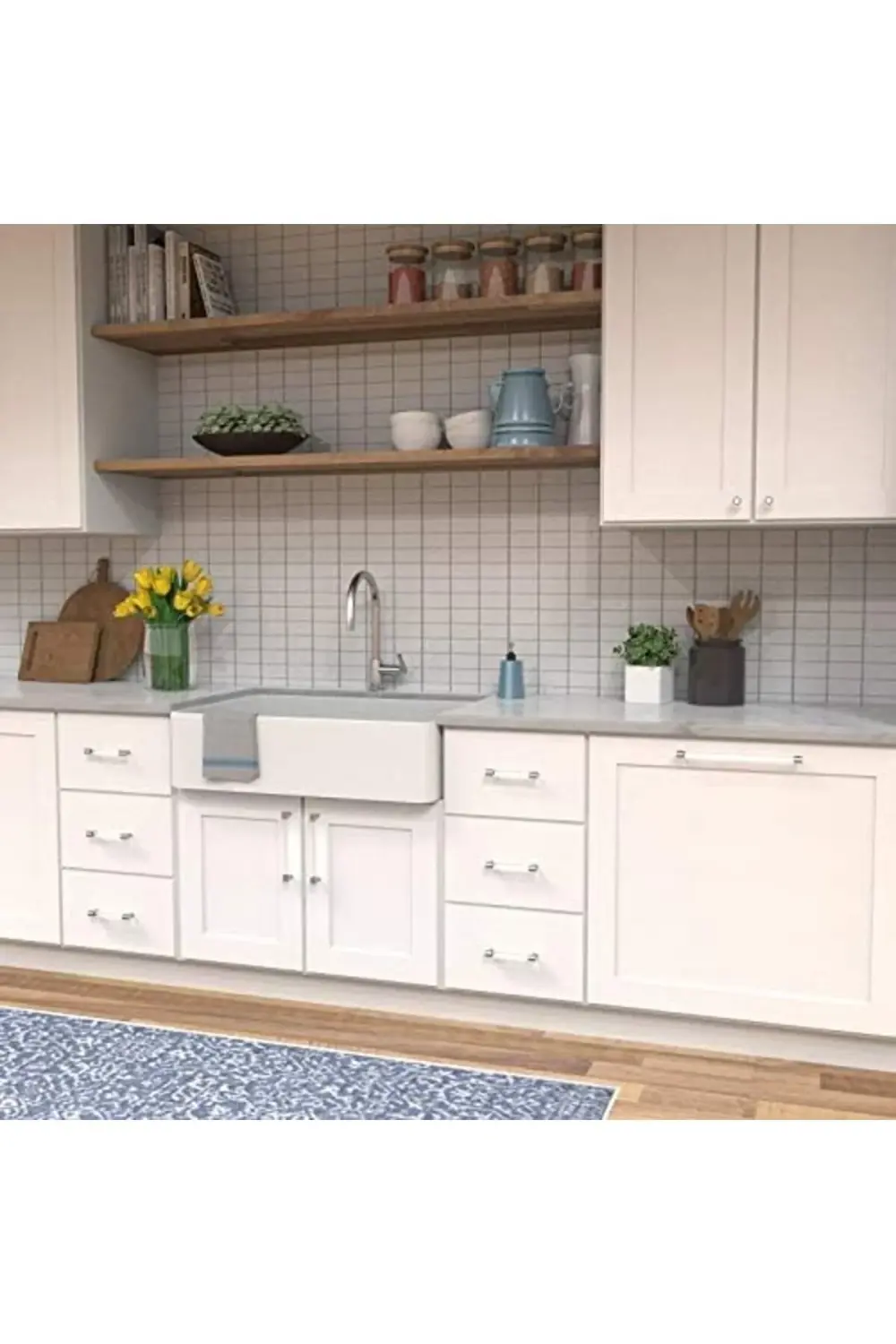 trendyvision donanım P3711-Cach Midway Pull 30,5 cm C/C Crysacryl