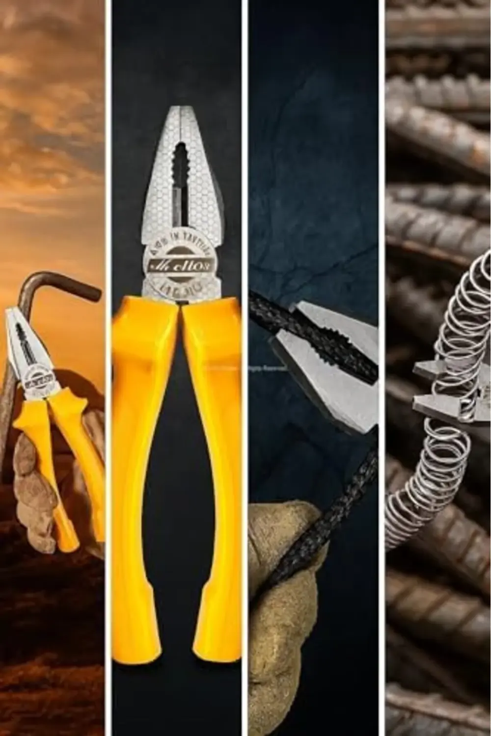 trendyvision Dövme Çelik, 180 mm, Turuncu Saplı, Lüks, Kombine, D