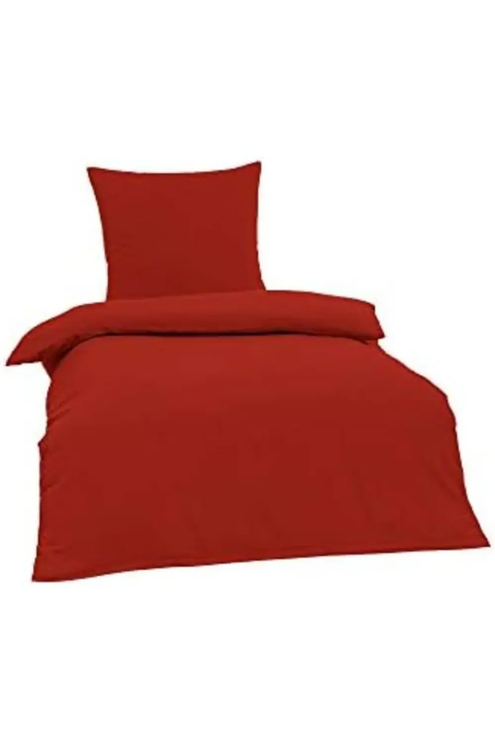 trendyvision Düz Pamuk Nevresim Setleri, Kırmızı, Tek Kişilik buy