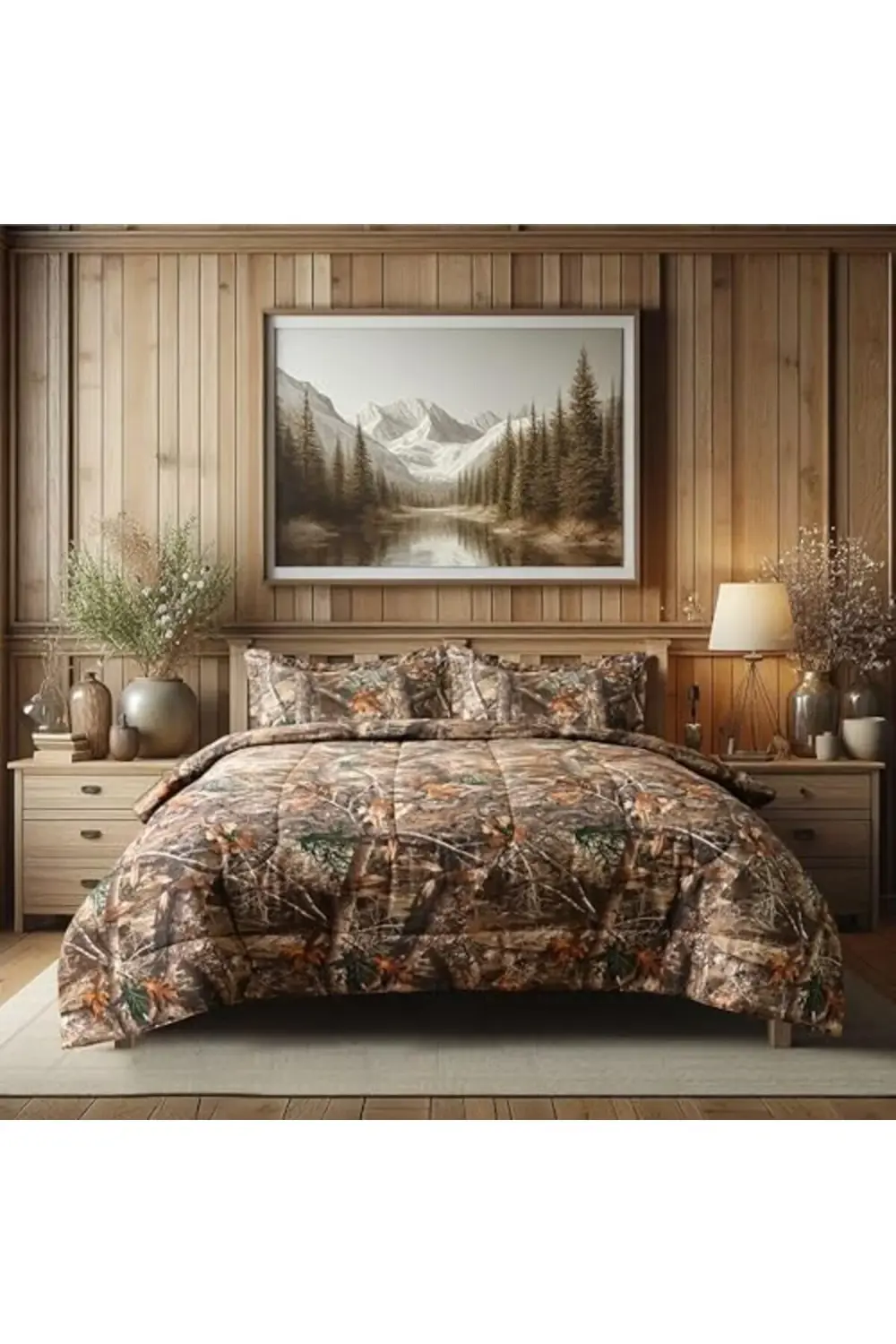 trendyvision Edge Kamuflaj Yorgan Seti İkiz Boy - 2 Parça Yatak S