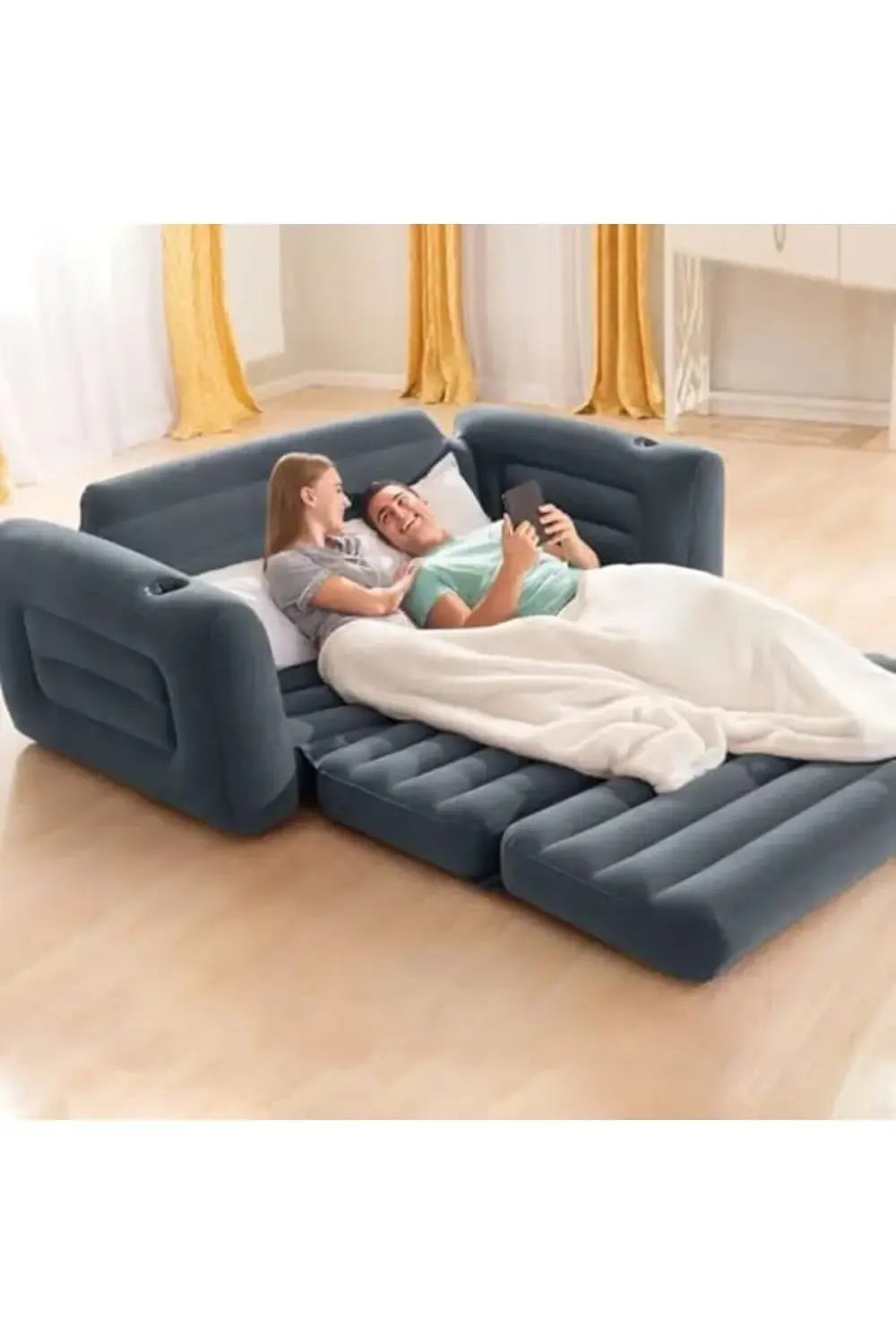 trendyvision EFSANE KAMP - Yatak Olabilen Şişme Koltuk - Pompa He