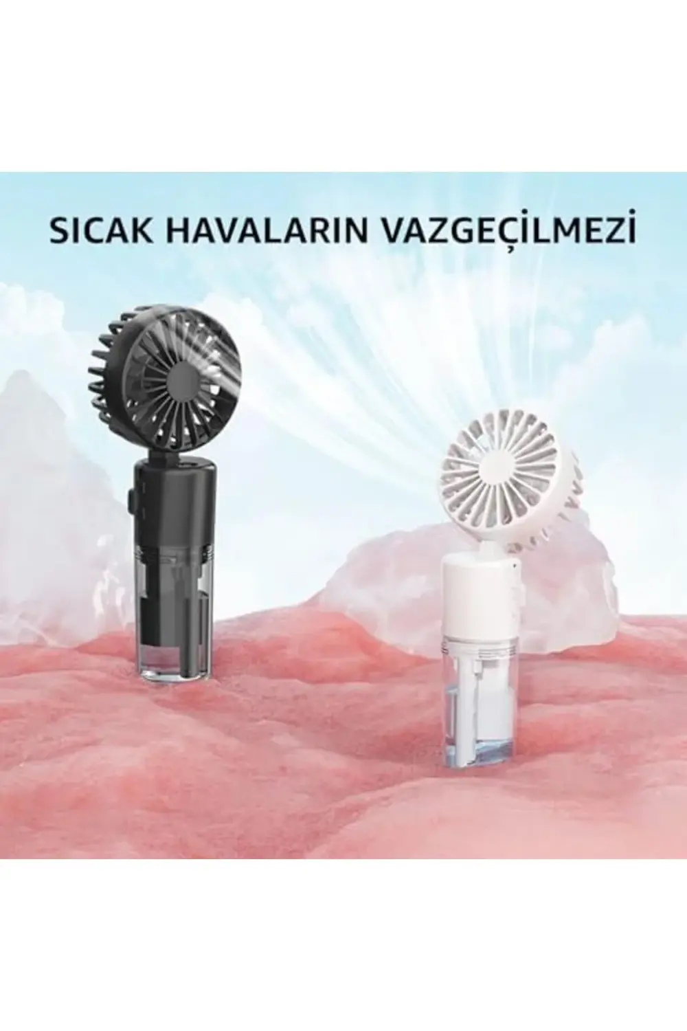 trendyvision Elle Tutulabilir Taşınabilir Buharlı Vantilatör Mini