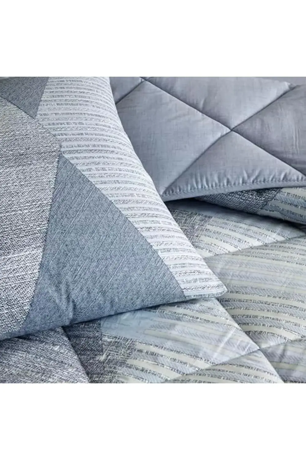 trendyvision Ellis Standart Pamuk Nevresim Takımı, Mavi, Tek Kişi