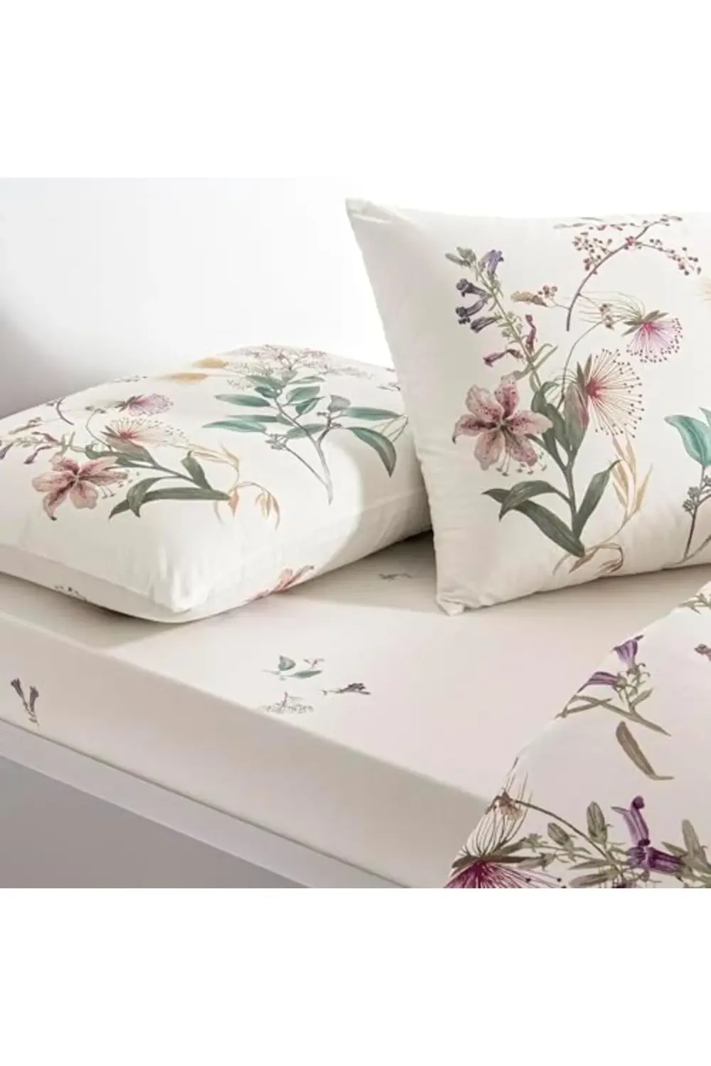 trendyvision Elowen Standart Pamuk Nevresim Takımı, Yeşil, Tek Ki