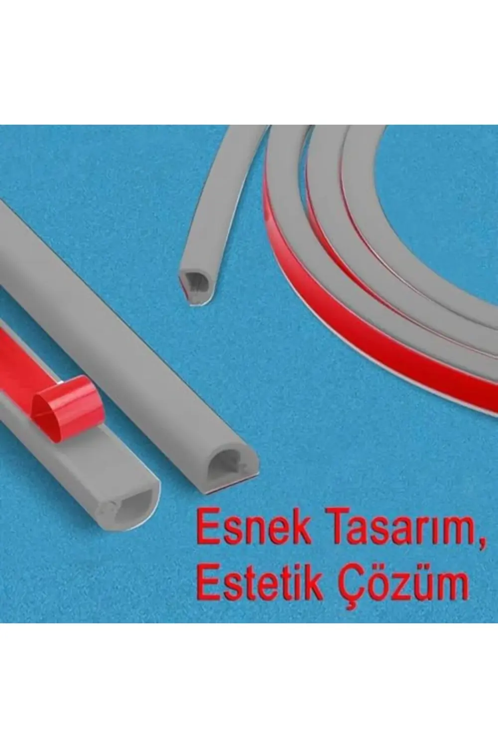 trendyvision Esnek Kablo Kanalı Gri/GT-KK02 buyflicker 395519