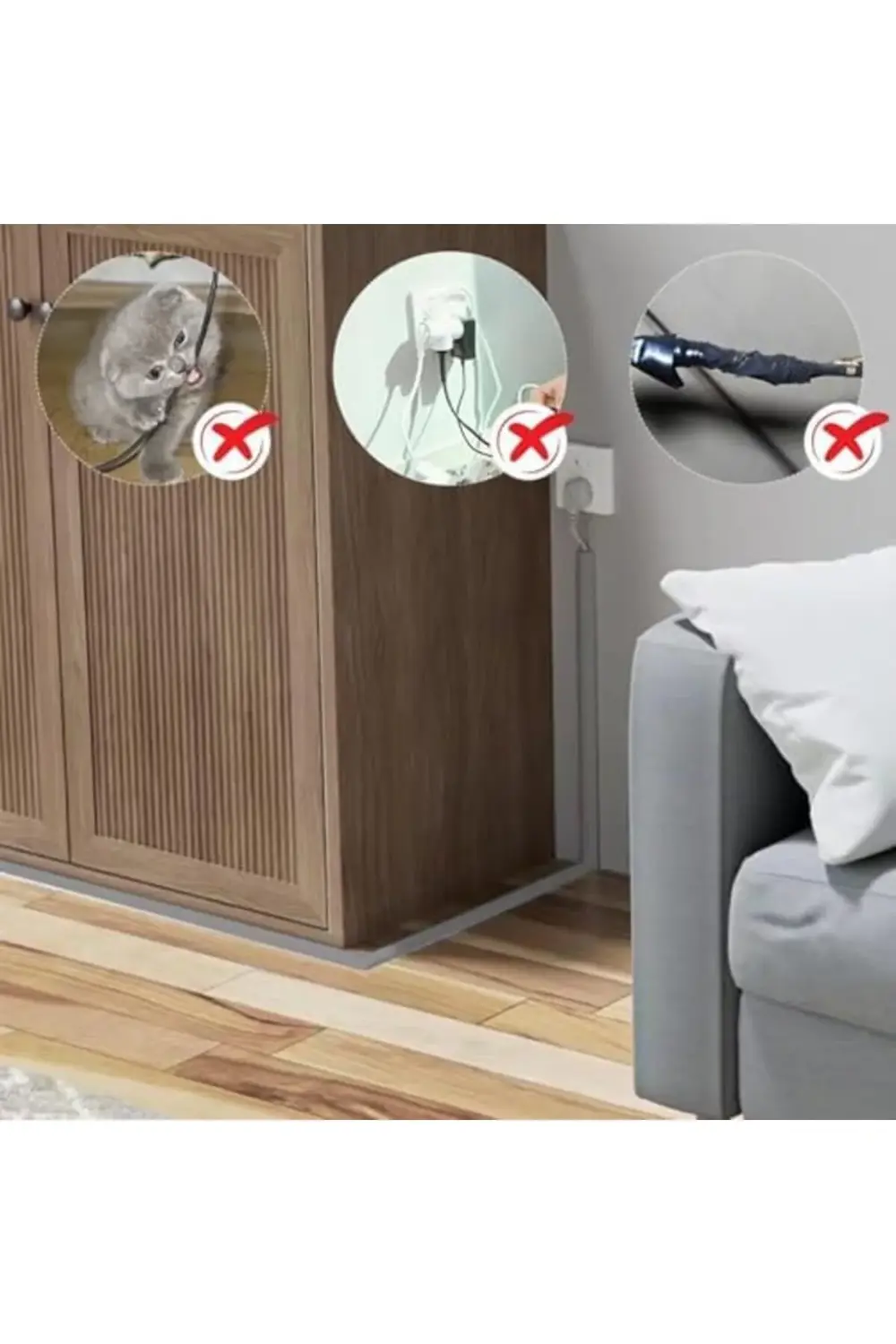 trendyvision Esnek Kablo Kanalı Gri/GT-KK04 buyflicker 395519