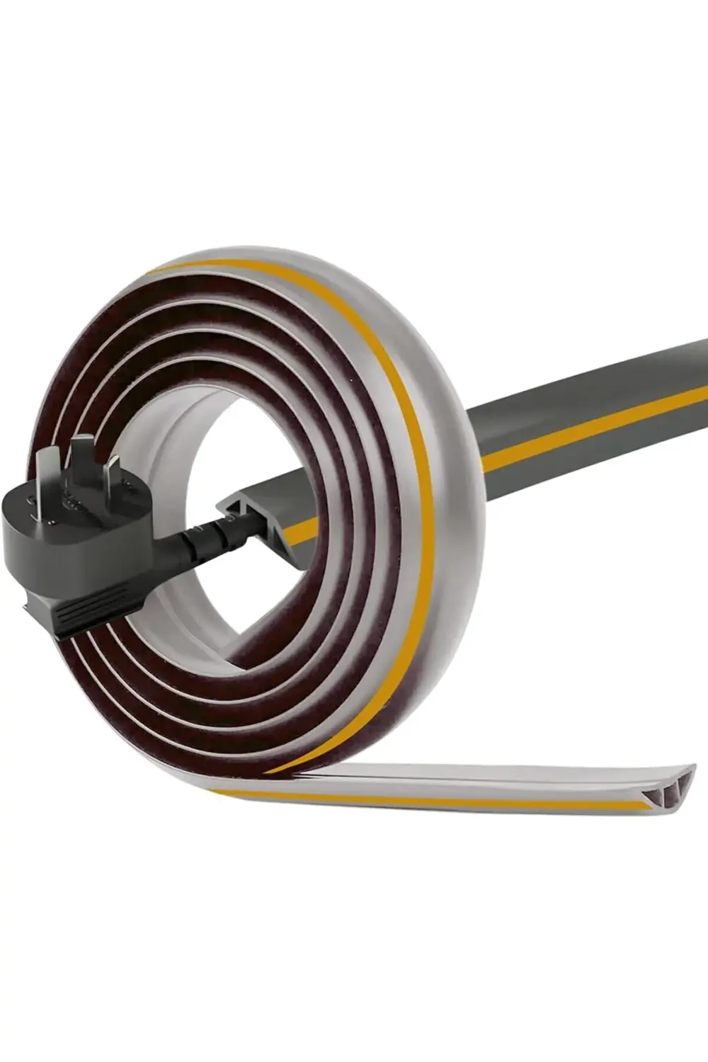 trendyvision Esnek Kablo Kanalı Şeritli Gri/GT-KK09 buyflicker 39