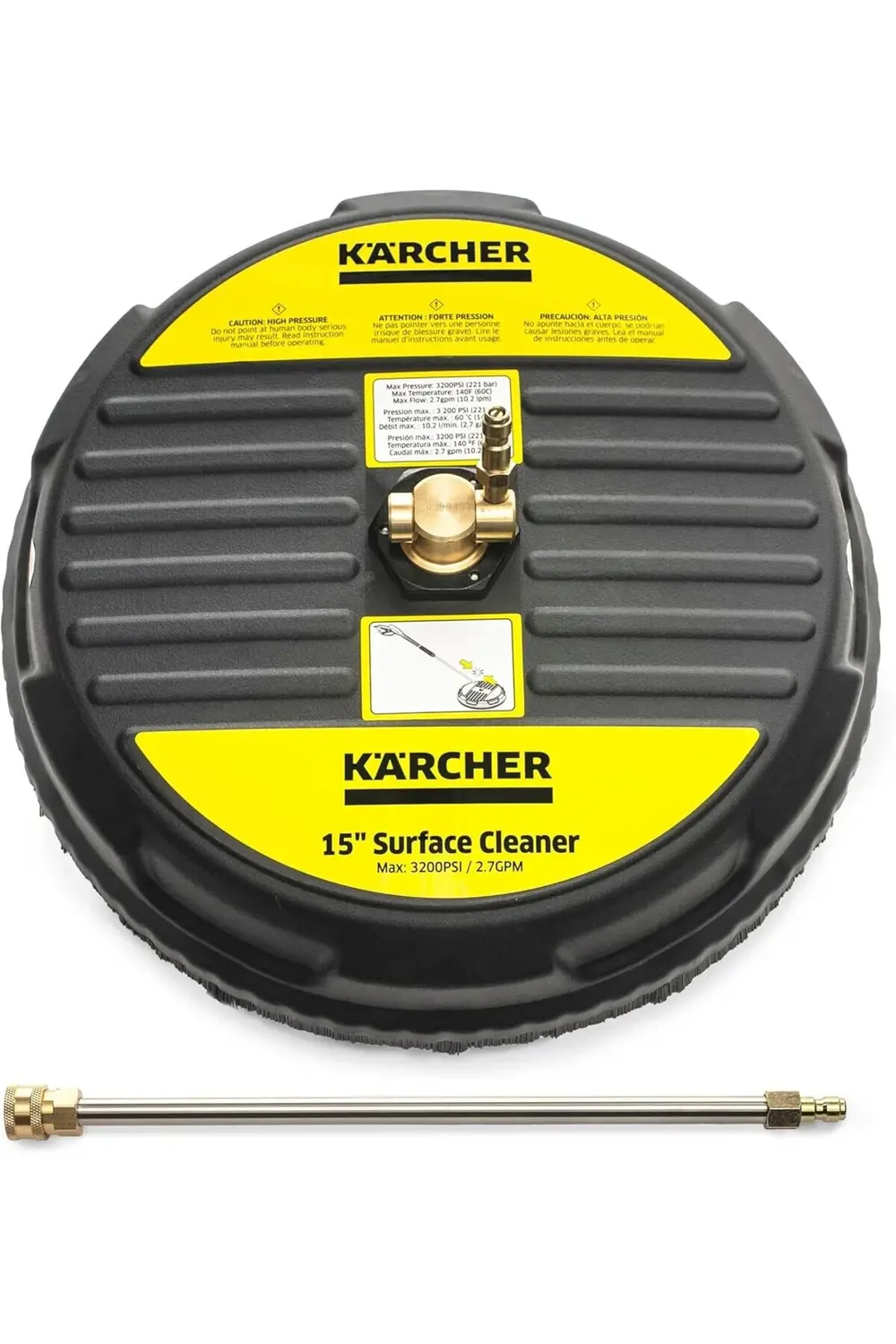 trendyvision - Evrensel 15 inç Yüzey Temizleyici Ataşmanı - Gazlı