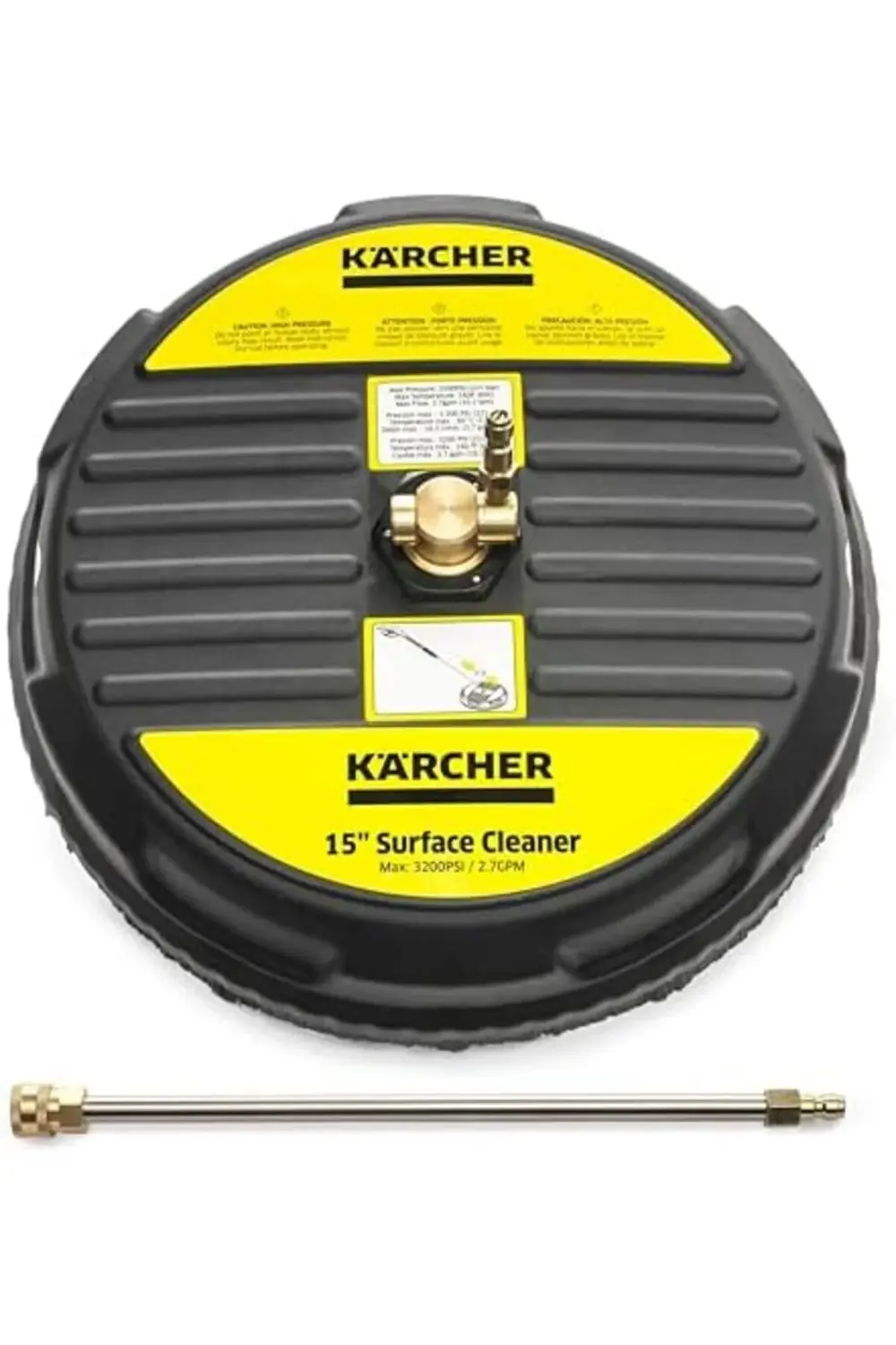 trendyvision - Evrensel 15 inç Yüzey Temizleyici Ataşmanı - Gazlı