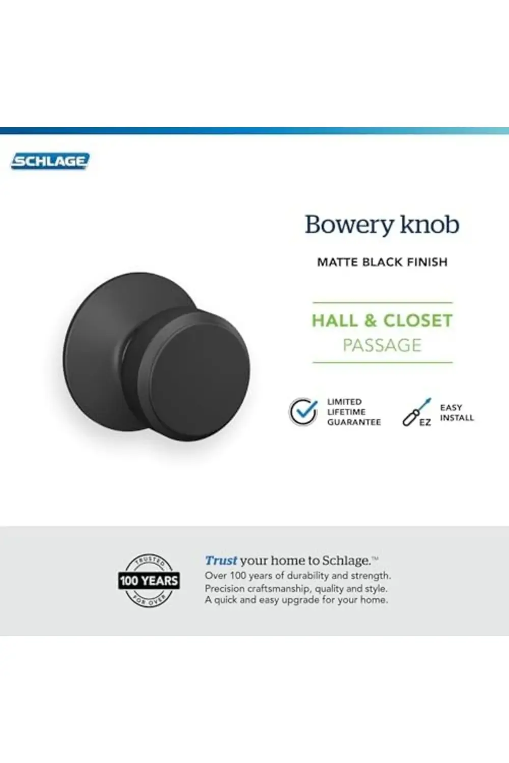 trendyvision F10 BWE 622 Bowery Kapı Topuzu, Koridor ve Dolap Pas