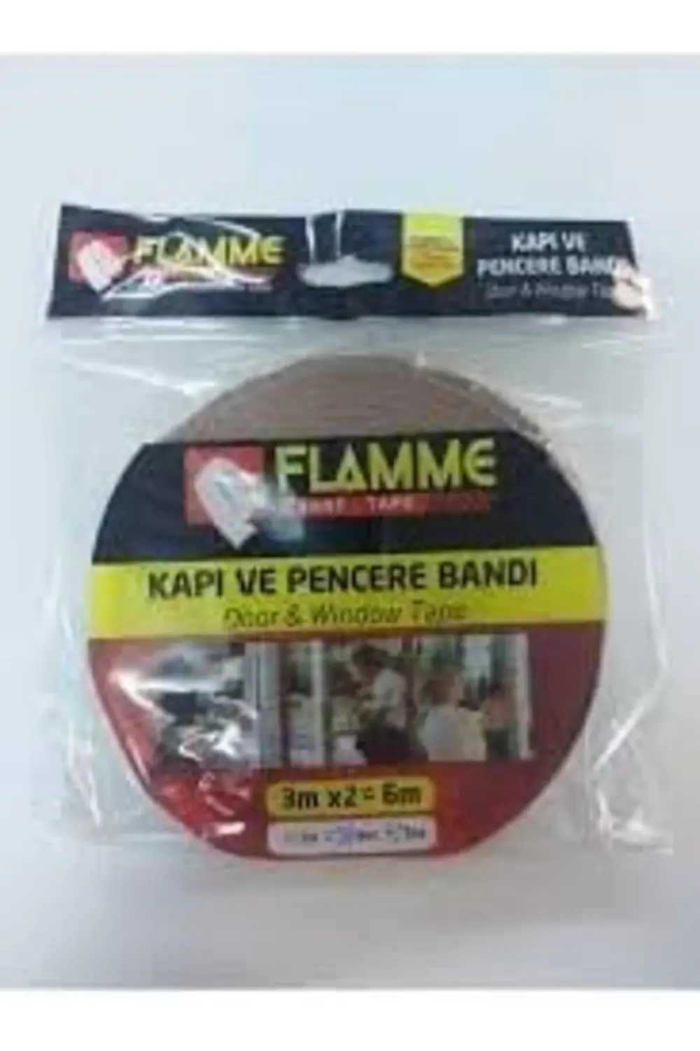 trendyvision FLAMME E Tipi Kapı Pencere Bandı Kahverengi 6M, Stan