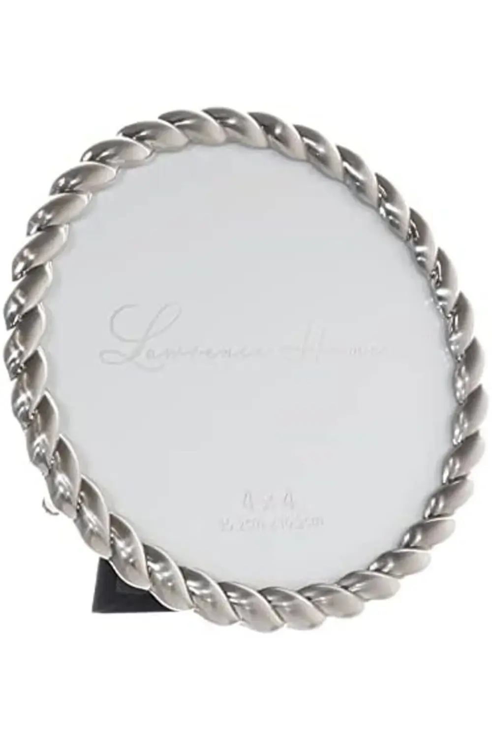 trendyvision Frames 4x4 Yuvarlak Fırçalanmış Nikel Metal Resim Çe