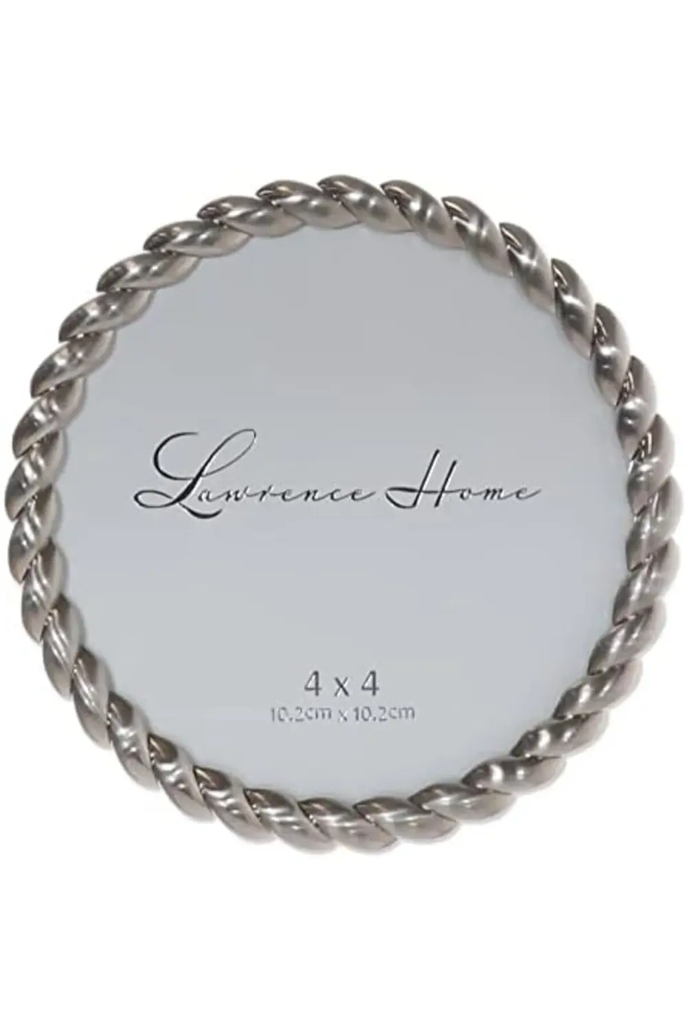 trendyvision Frames 4x4 Yuvarlak Fırçalanmış Nikel Metal Resim Çe