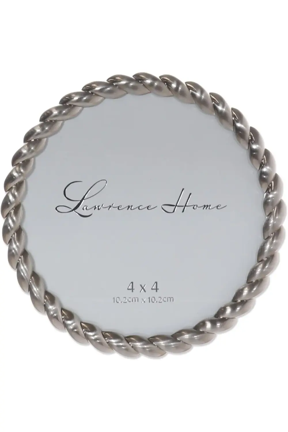 trendyvision Frames 4x4 Yuvarlak Fırçalanmış Nikel Metal Resim Çe