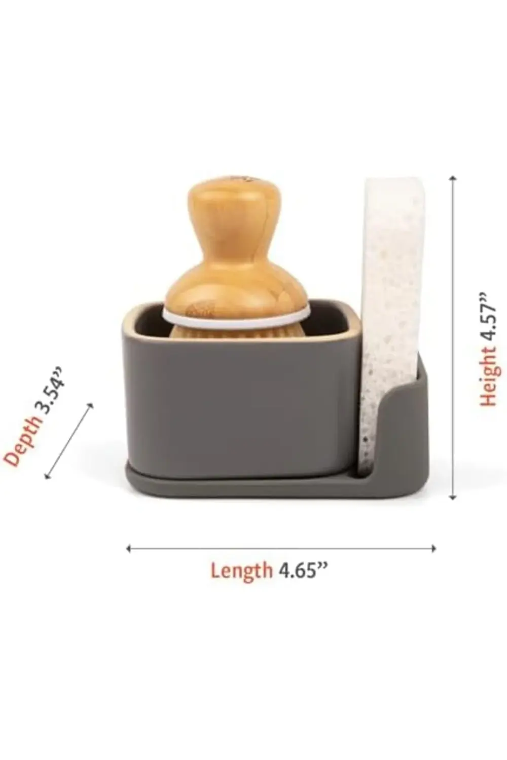 trendyvision Full Bubble UP Sünger ve Fırçalı Seramik Sabunluk, G