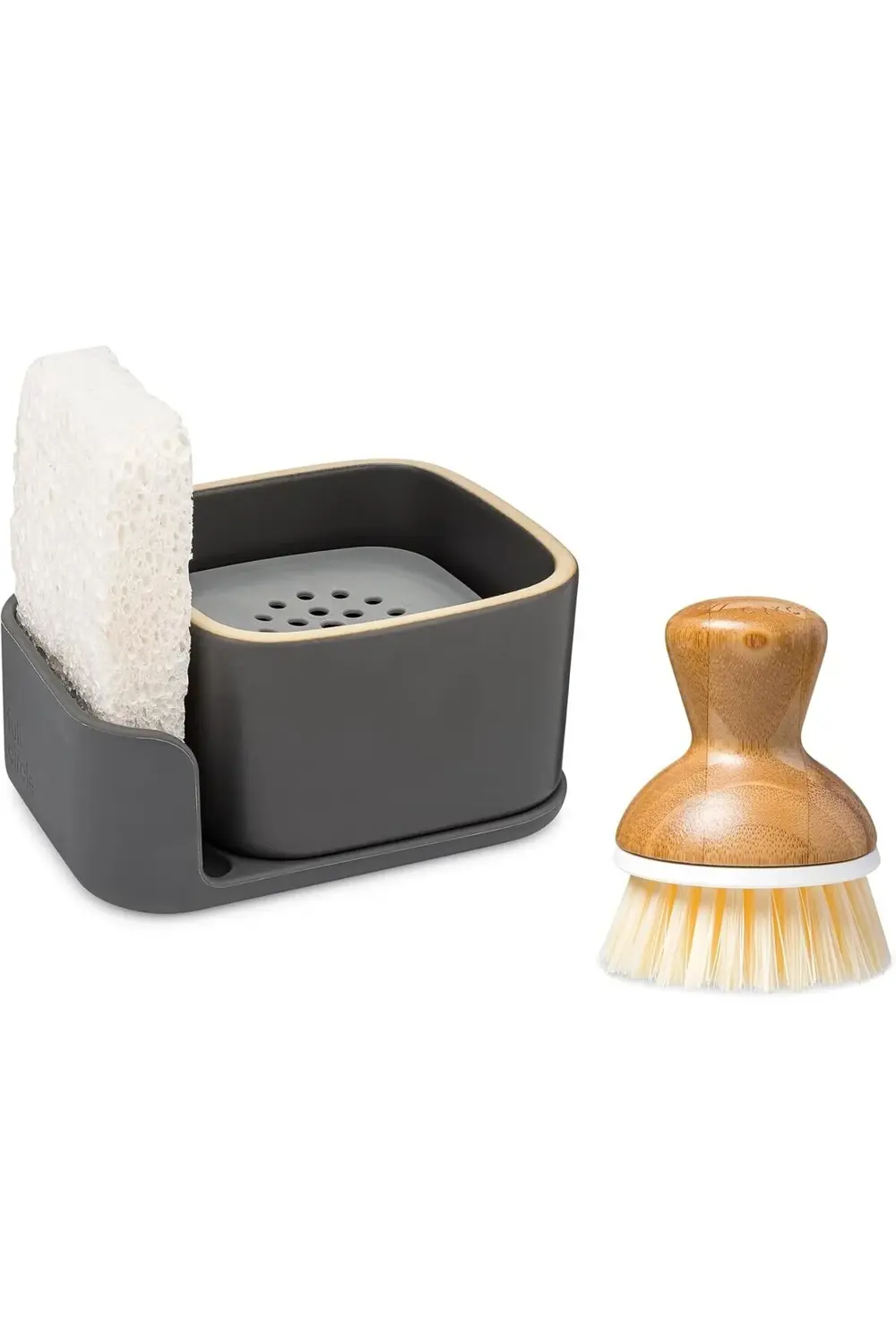 trendyvision Full Bubble UP Sünger ve Fırçalı Seramik Sabunluk, G