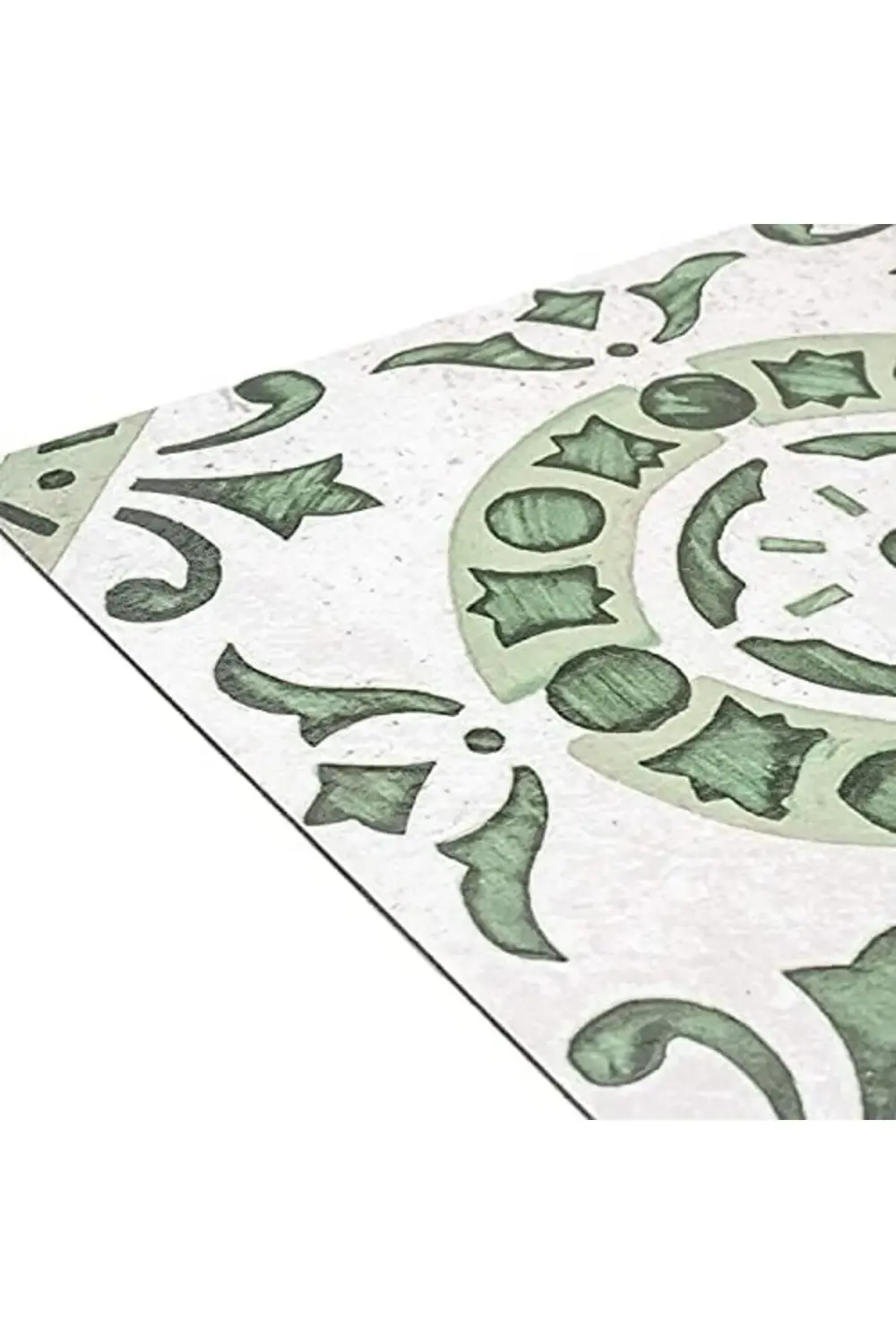 trendyvision Furnishings RTFTV60220 Yer Karosu, Yeşil Madalyon, 1