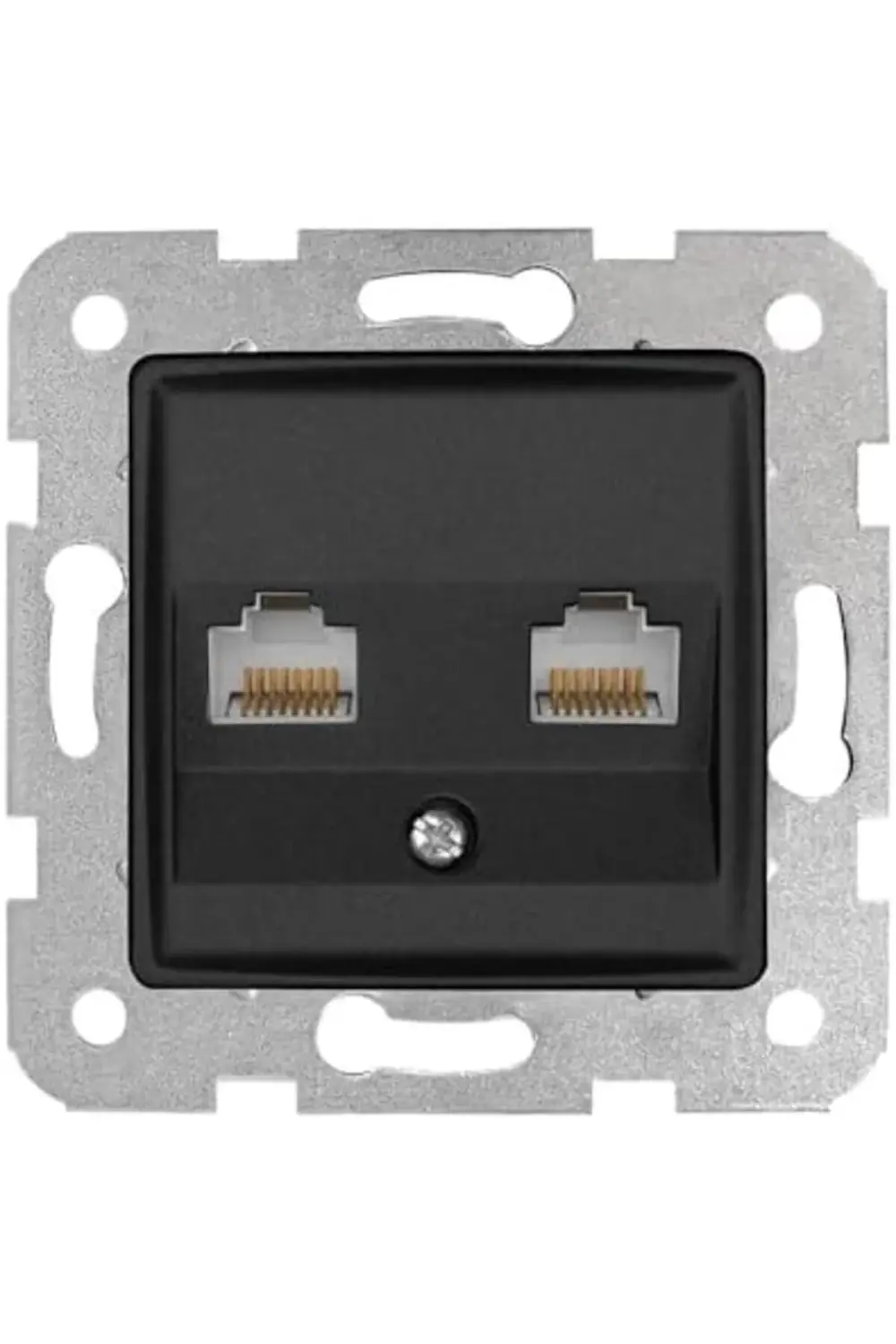 trendyvision Gece Siyahı İkili Data CAT6 Mekanizma ve Kapak buyfl