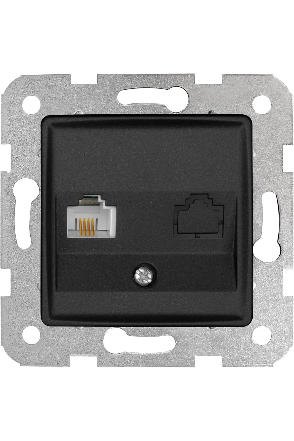 trendyvision Gece Siyahı Tekli Nümeris CAT3 Mekanizma ve Kapak bu