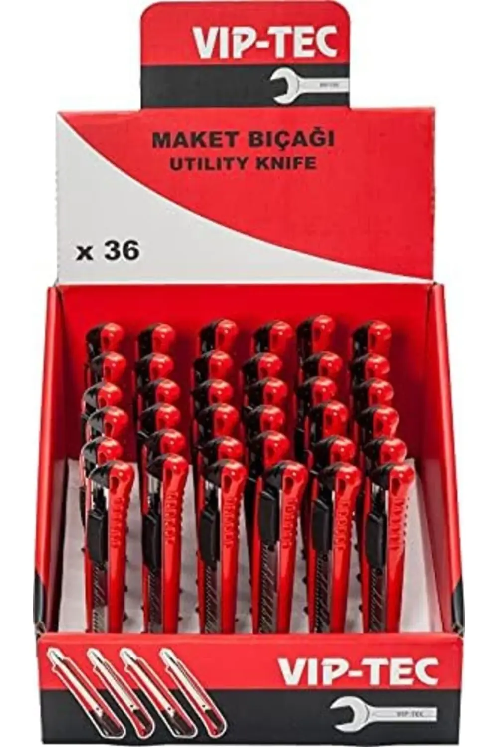 trendyvision Geniş Metal Bıçağı VT 875111 Otomatik kilitlenme 18m