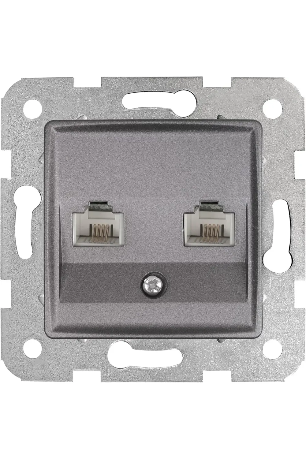 trendyvision Granit Grisi İkili Nümeris CAT3 Mekanizma ve Kapak b