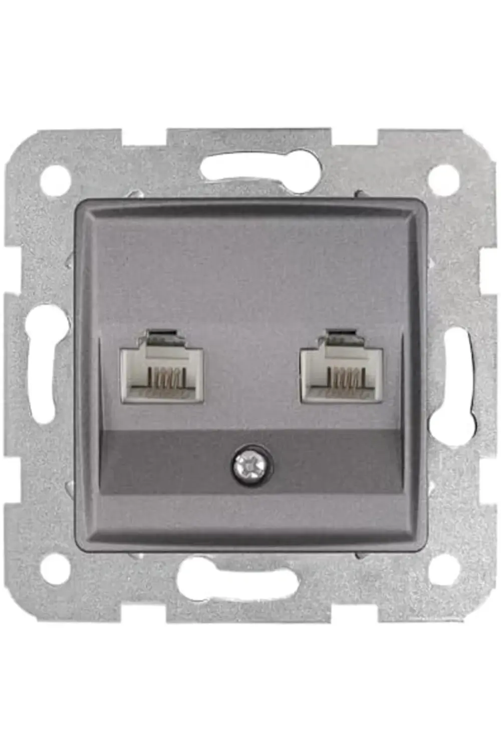 trendyvision Granit Grisi İkili Nümeris CAT3 Mekanizma ve Kapak b