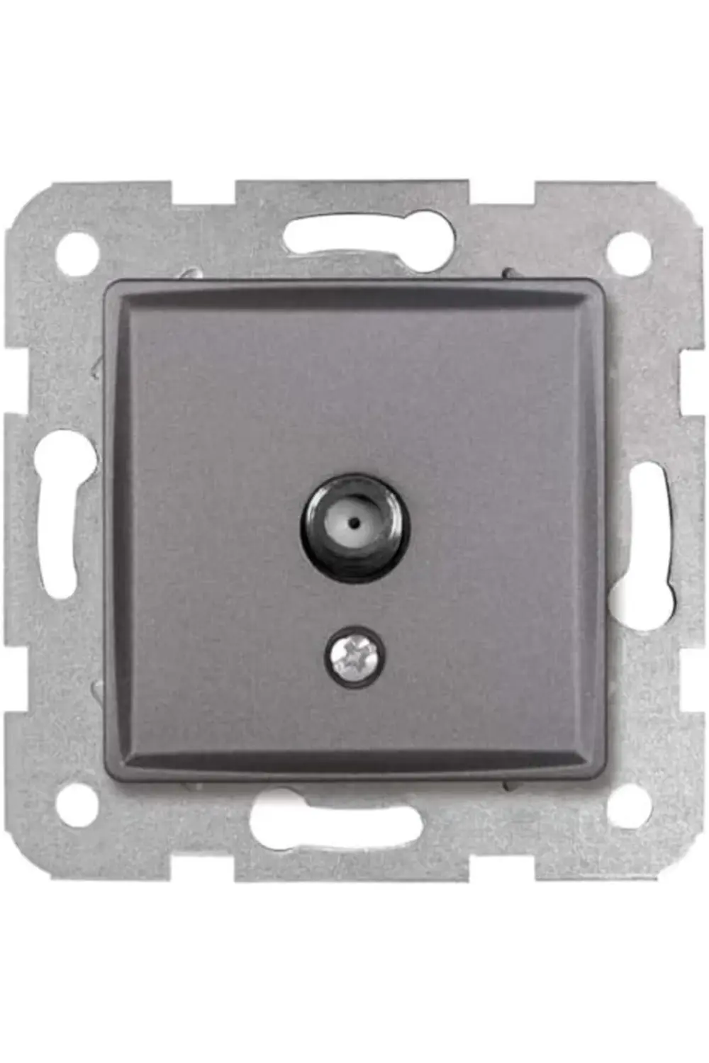 trendyvision Granit Grisi İkili Uydu SAT Sonlu Mekanizma ve Kapak